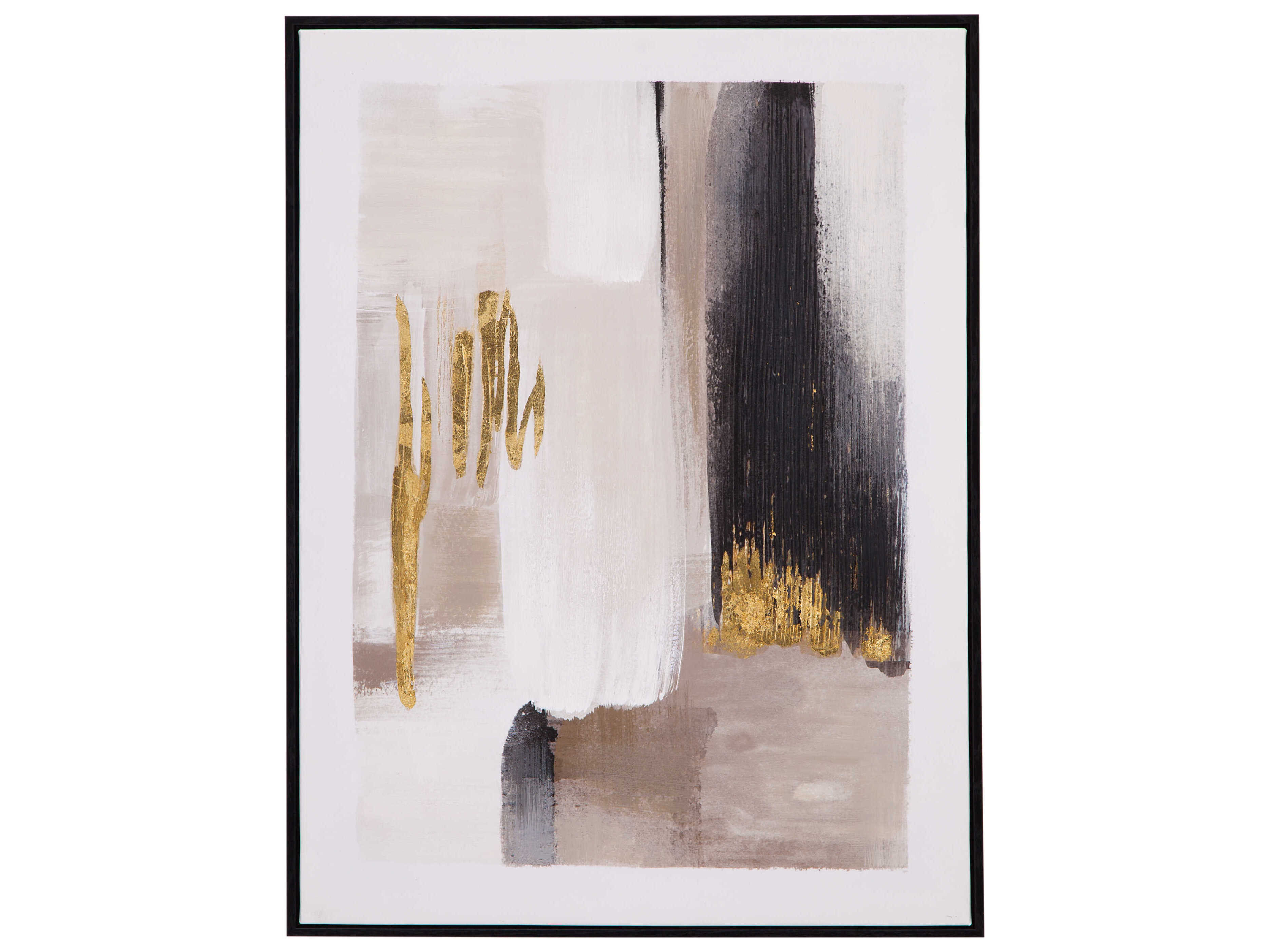 Bassett Mirror 24" Black Journey Canvas Art Wall Art 3 Piece Set