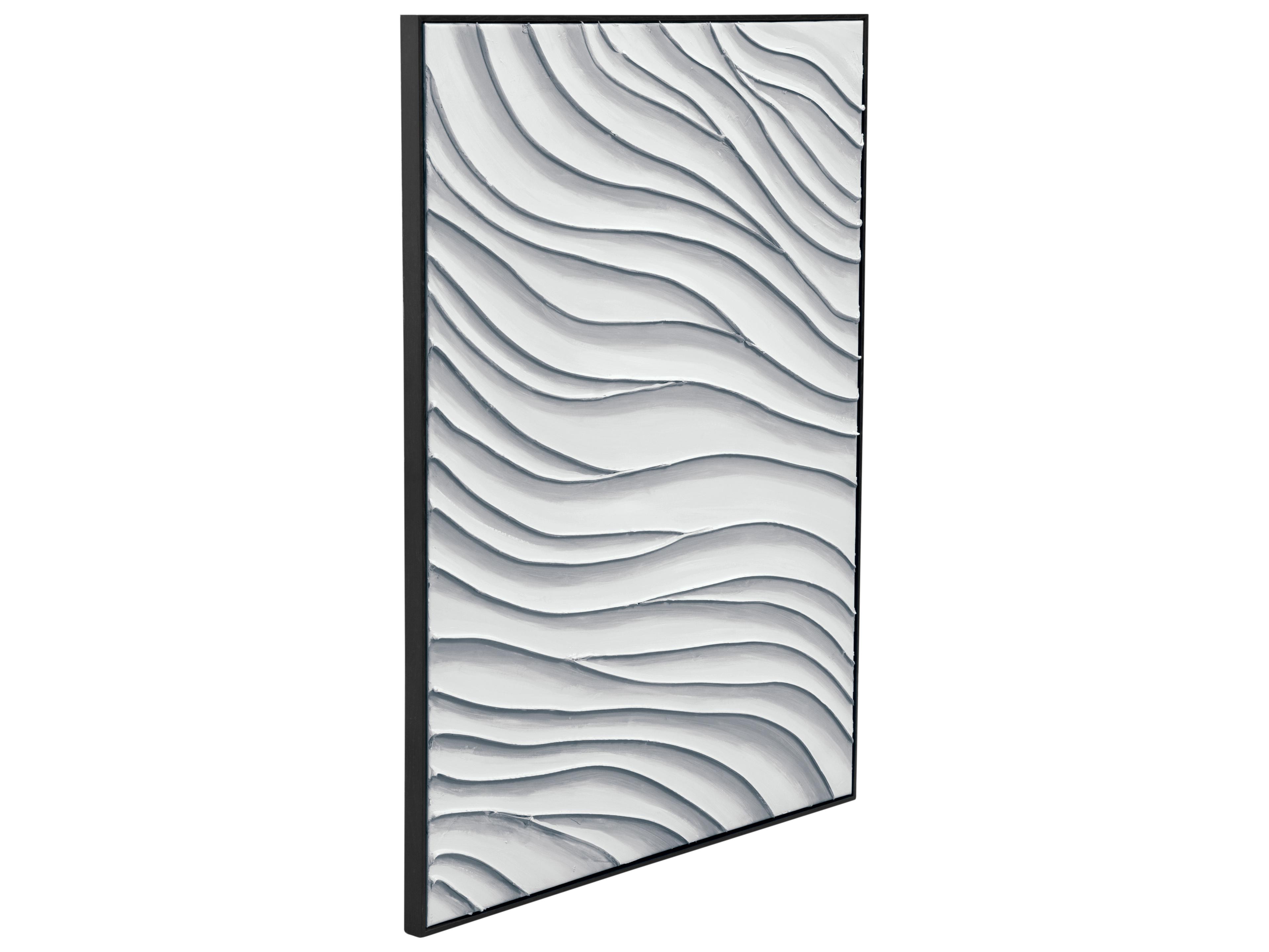 Bassett Mirror Ripples Framed Canvas Wall Art