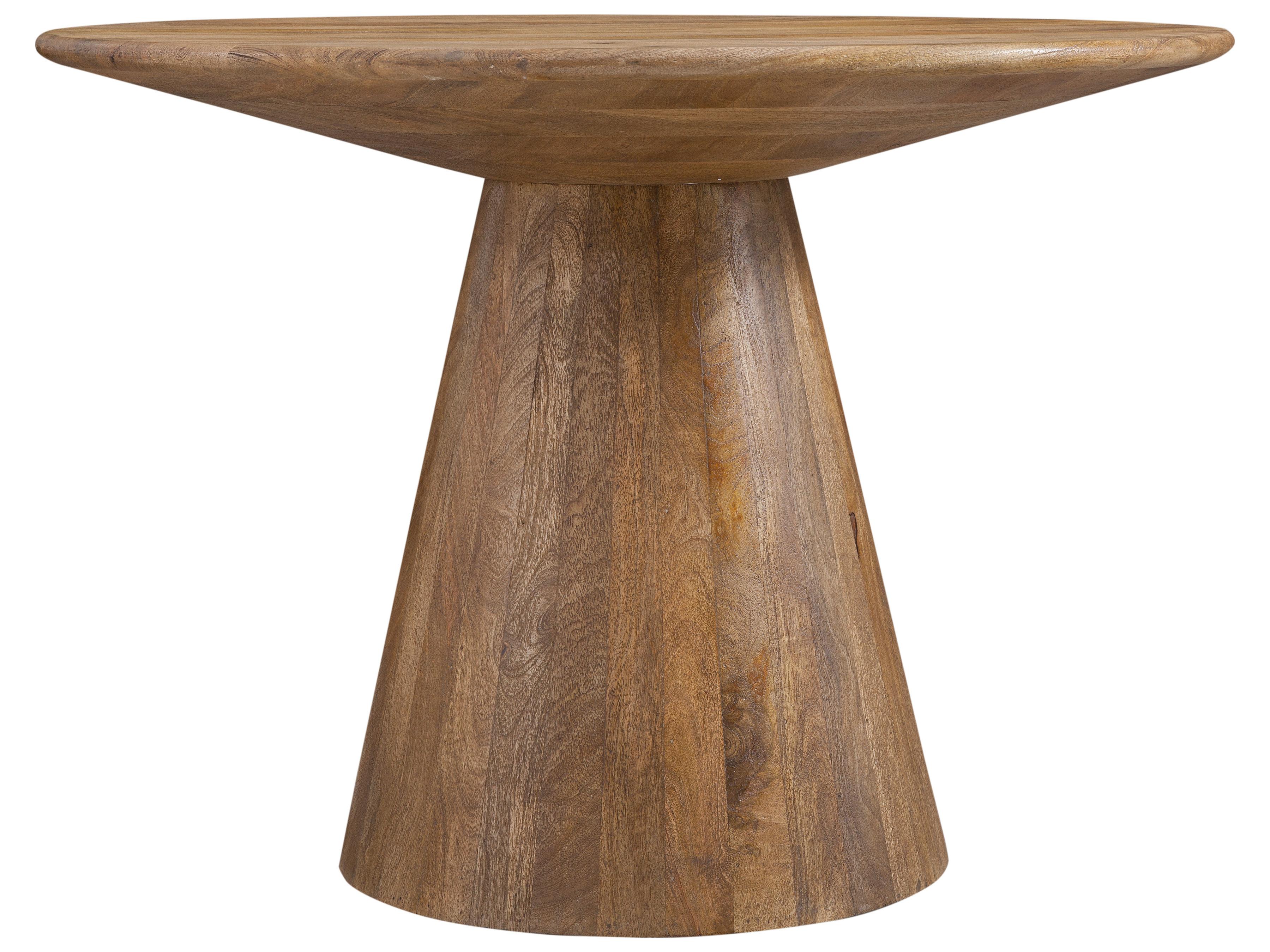 Bassett Mirror Raynor Round Wood Chesttnut Dining Table