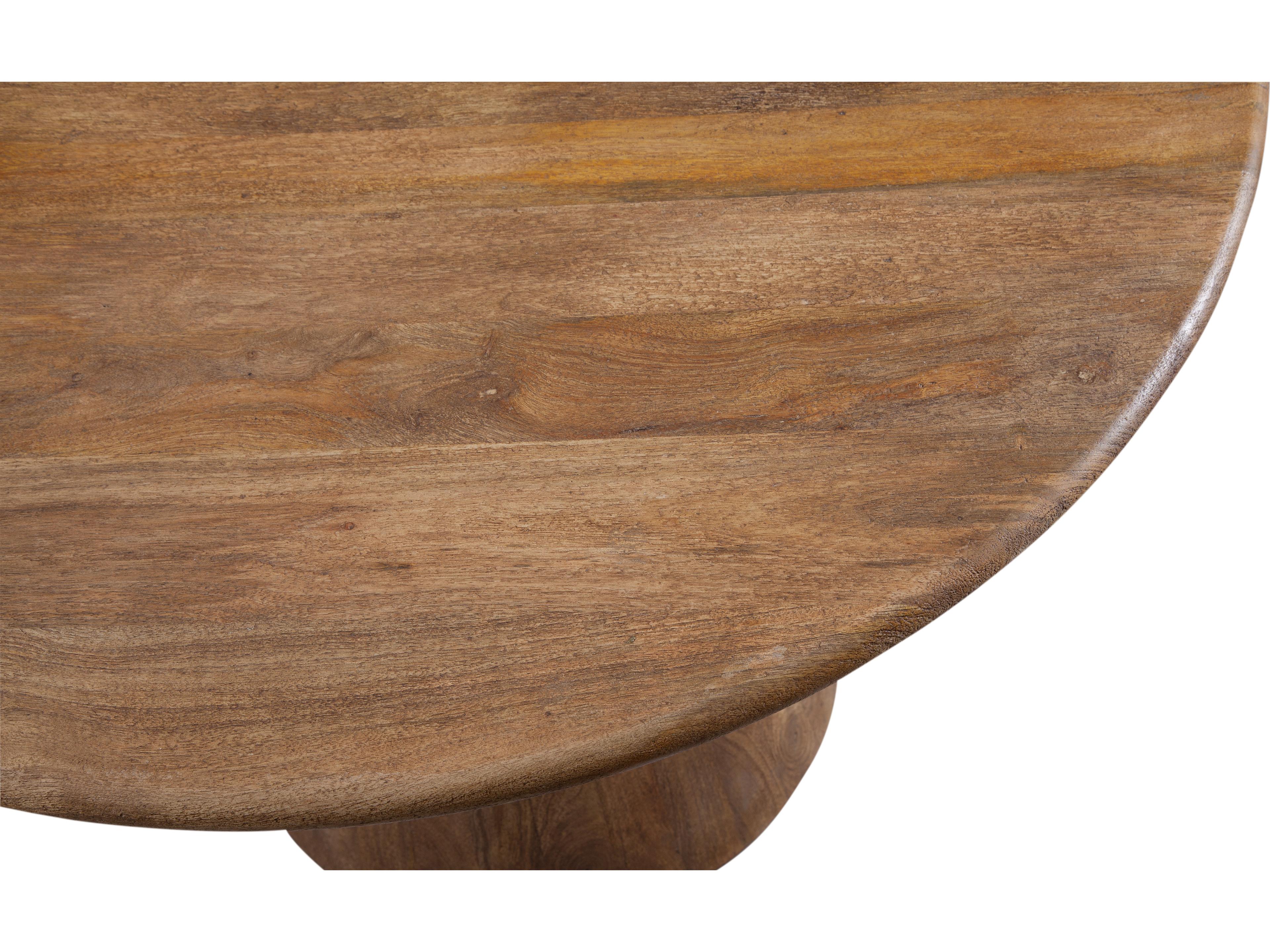 Bassett Mirror Raynor Round Wood Chesttnut Dining Table