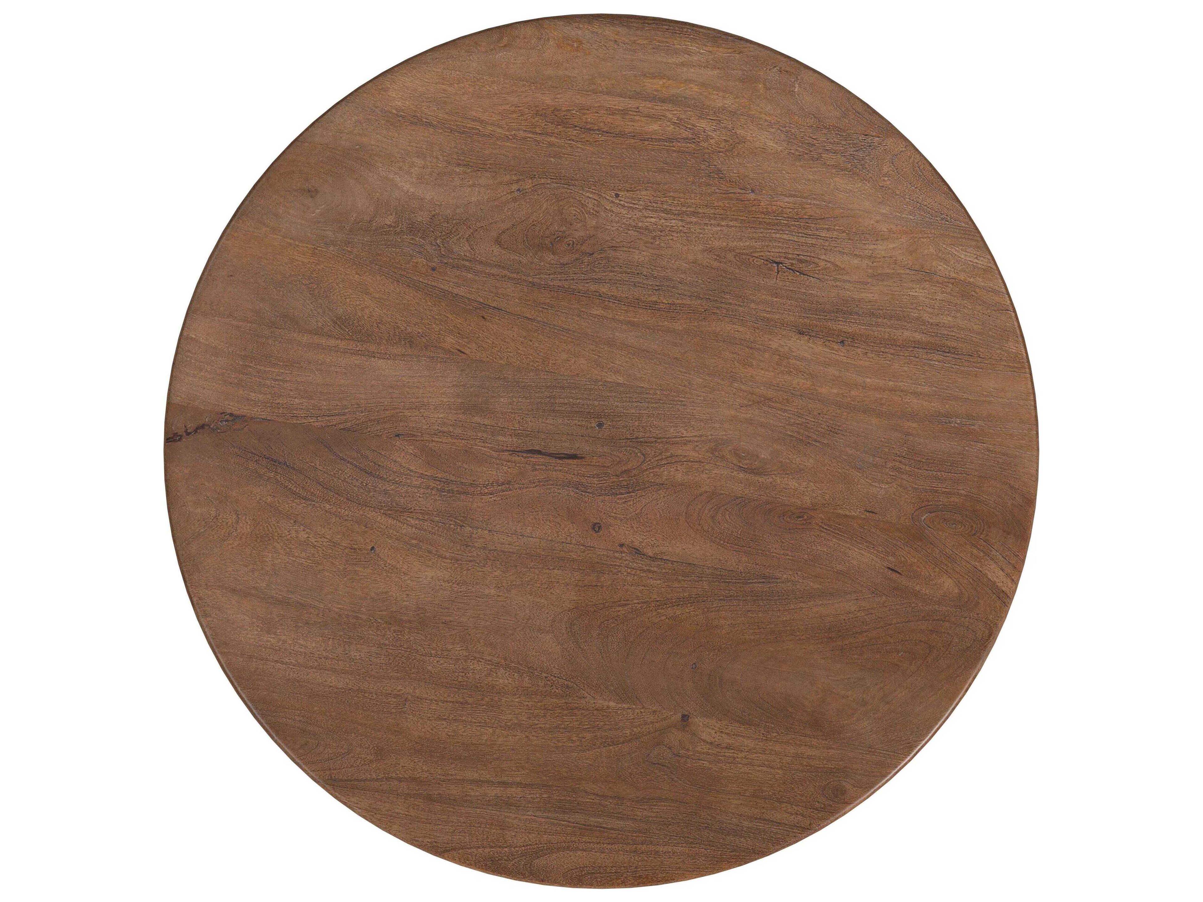 Bassett Mirror Raynor Round Wood Chesttnut Dining Table