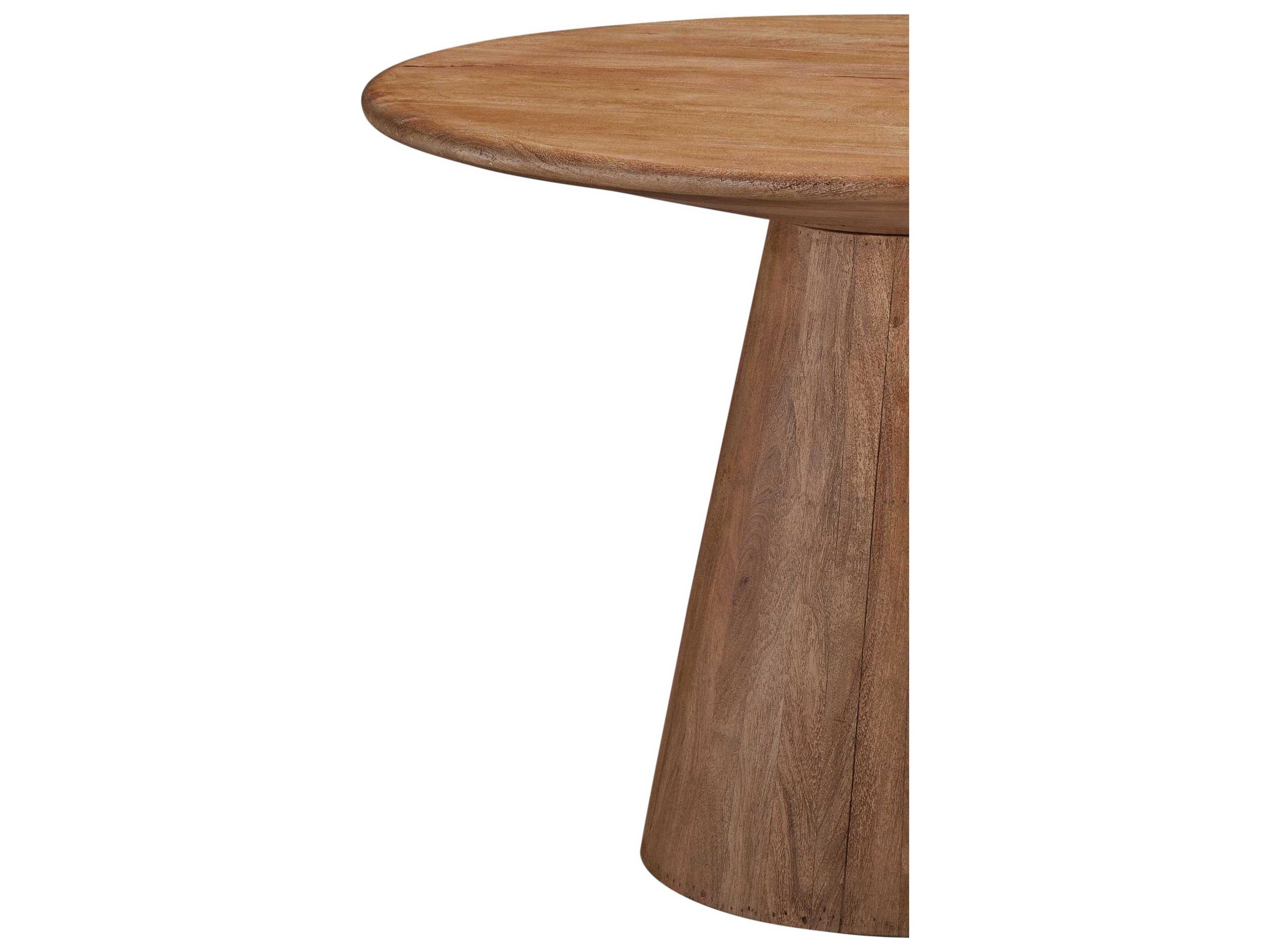 Bassett Mirror Raynor Round Wood Chesttnut Dining Table