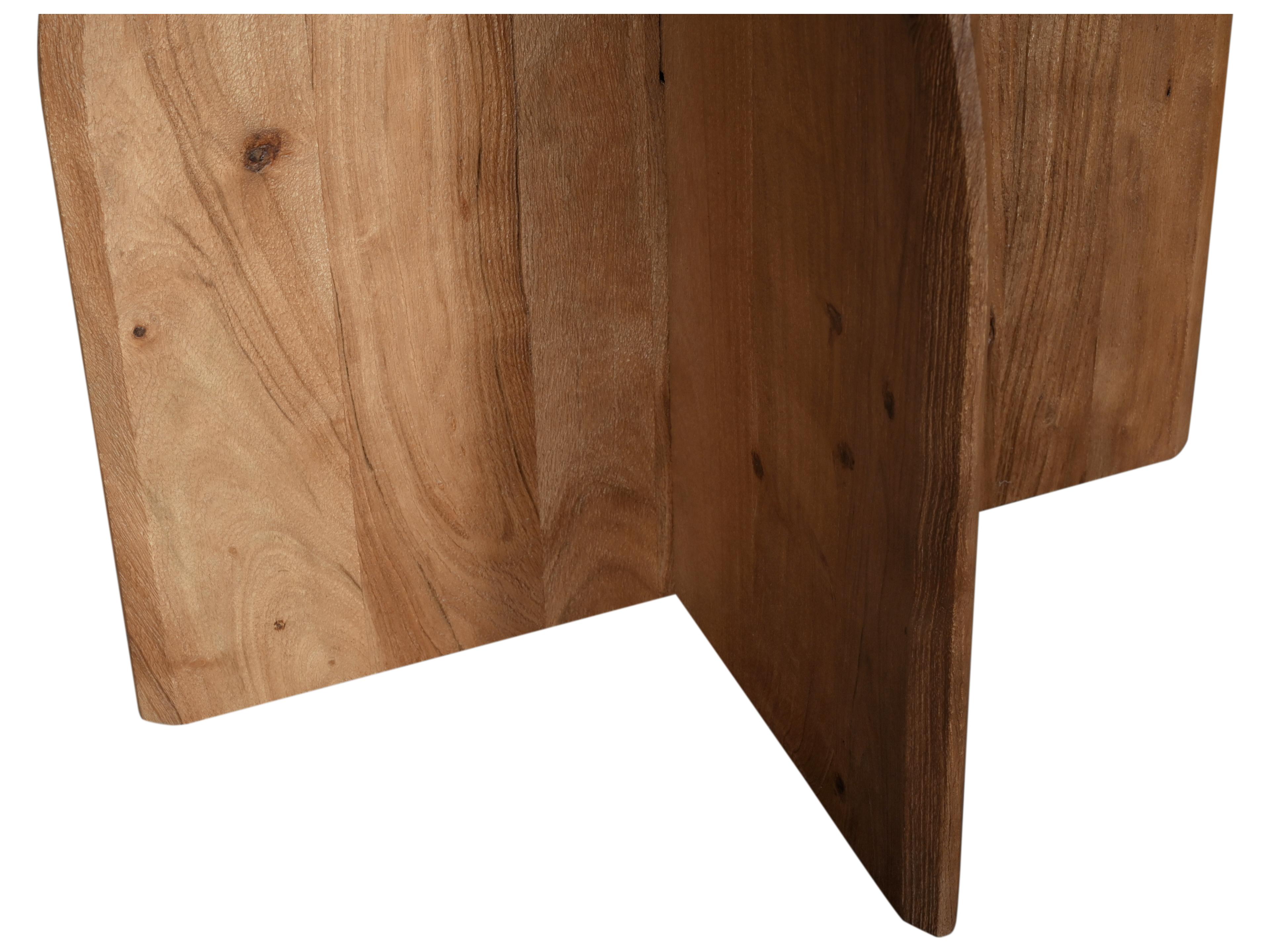 Bassett Mirror Bartlett Round Wood Mango With Sandblasting Dining Table