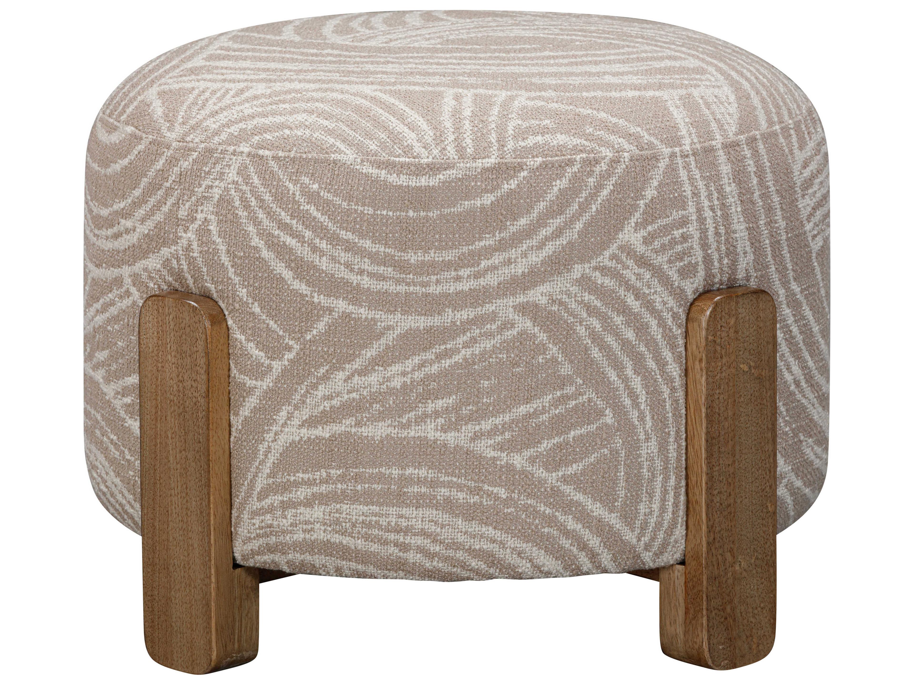 Bassett Mirror Brown Willow Accent Ottoman