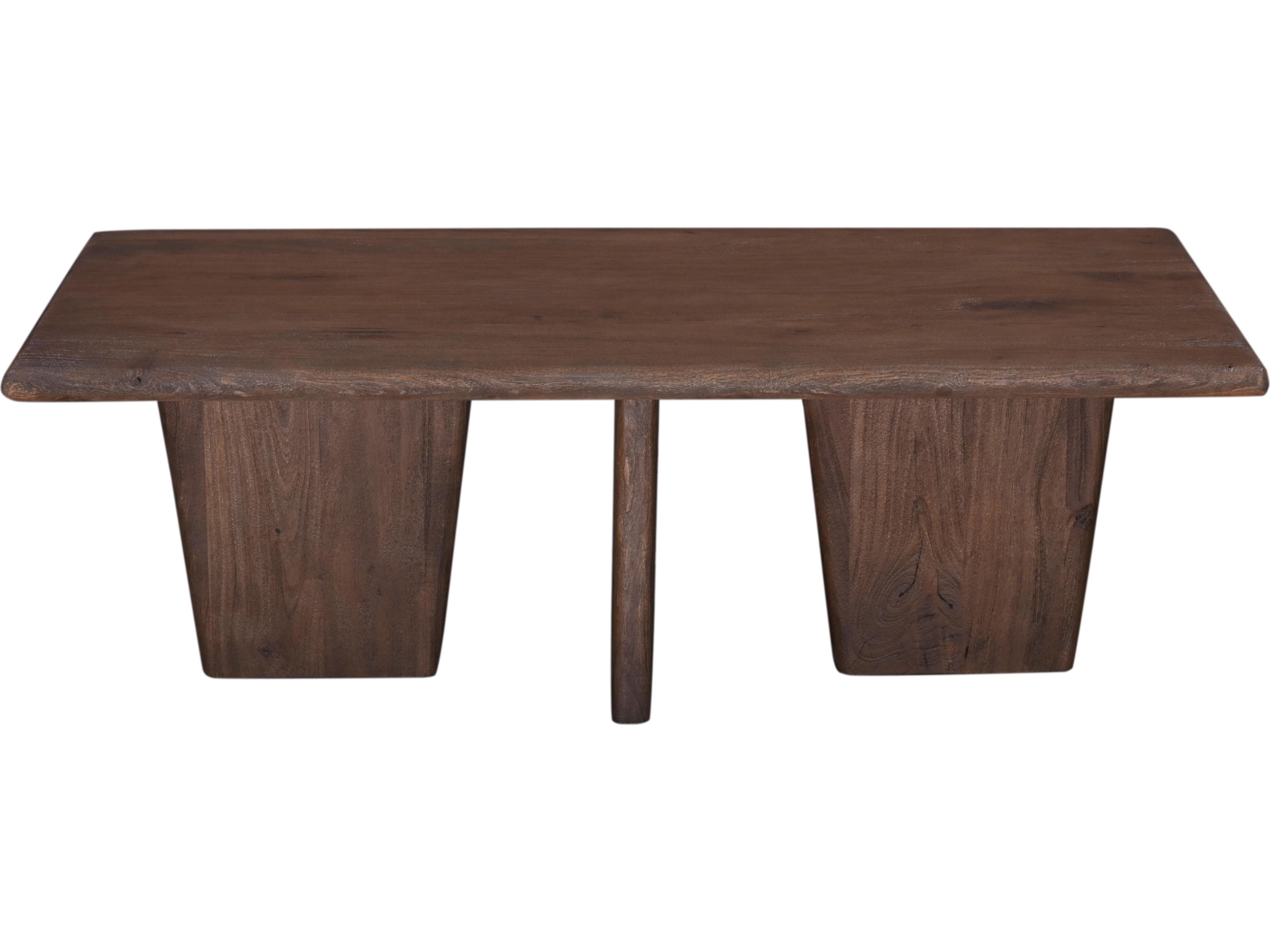 Bassett Mirror Lasso Rectangular Antique Natural Mango Wood With Sandblasting Cocktail Table