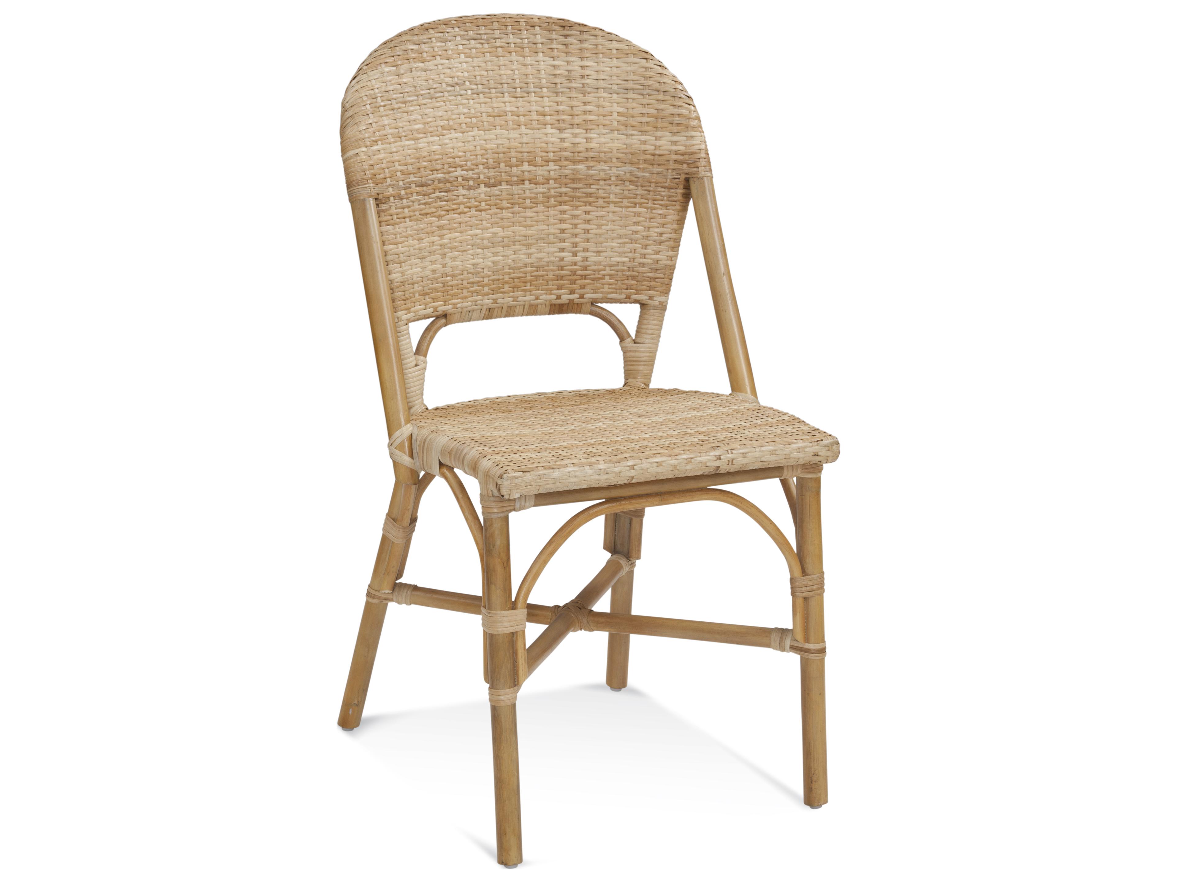 Bassett Mirror Granada Rattan Natural Side Dining Chair