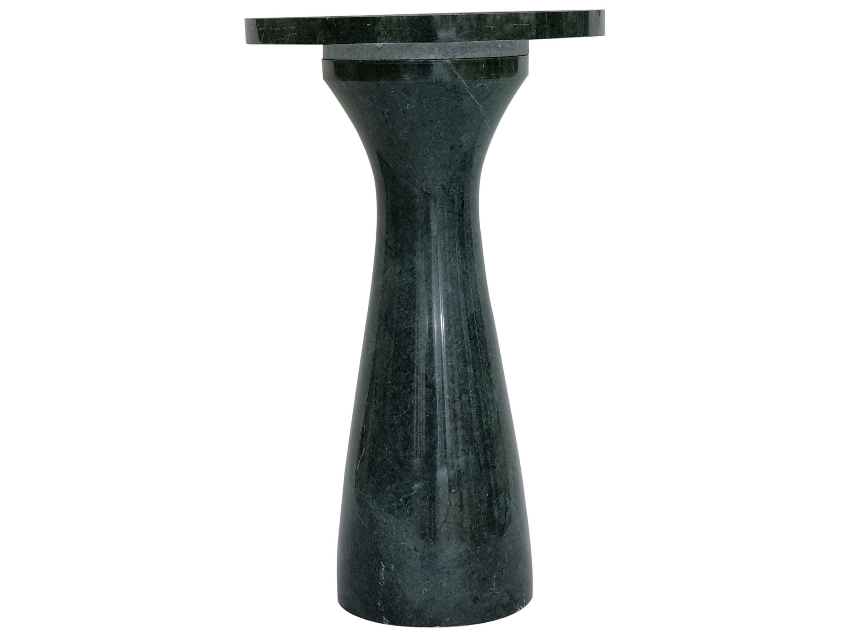 Bassett Mirror Baird Round Marble Emerald End Table