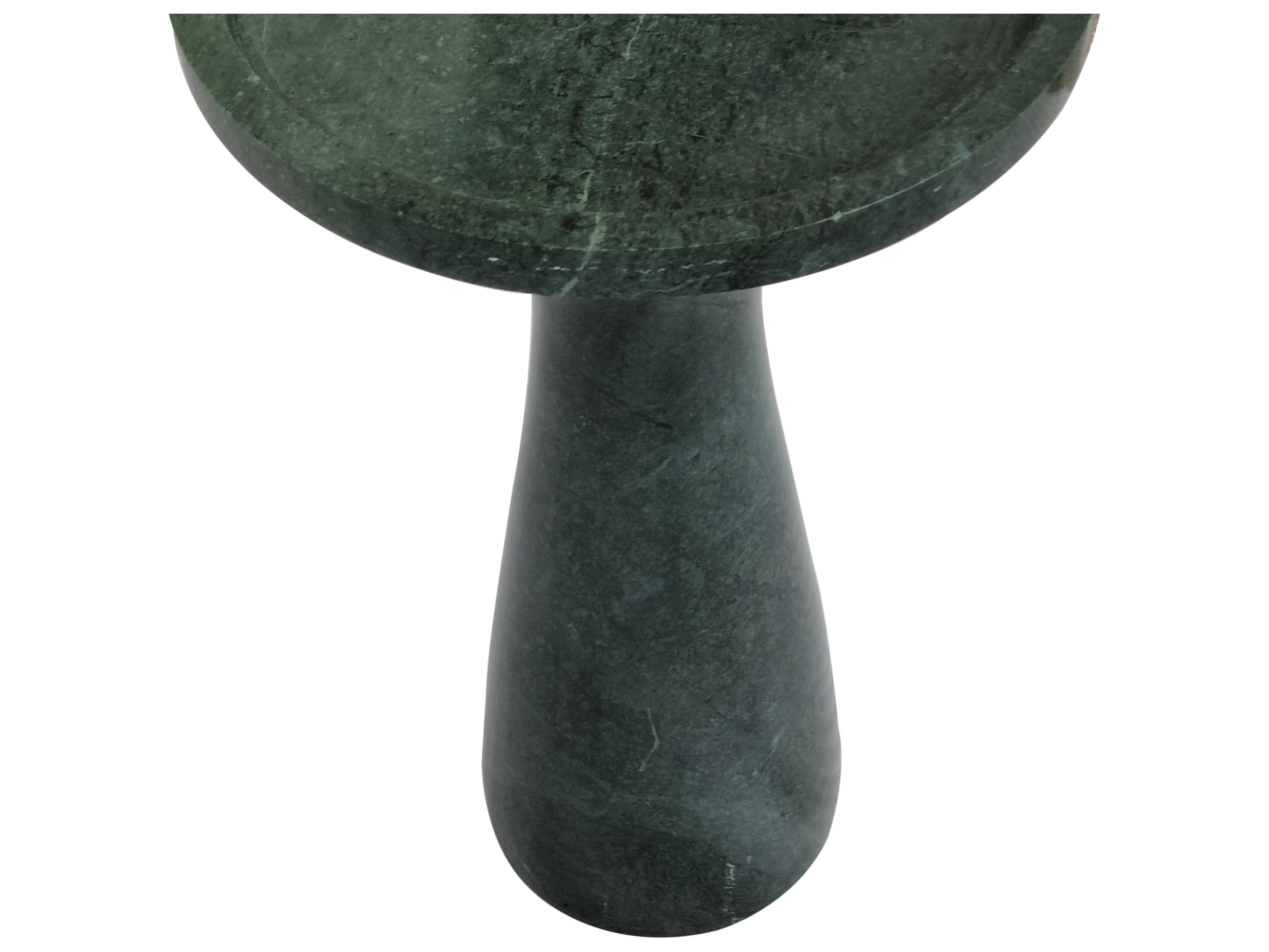 Bassett Mirror Baird Round Marble Emerald End Table