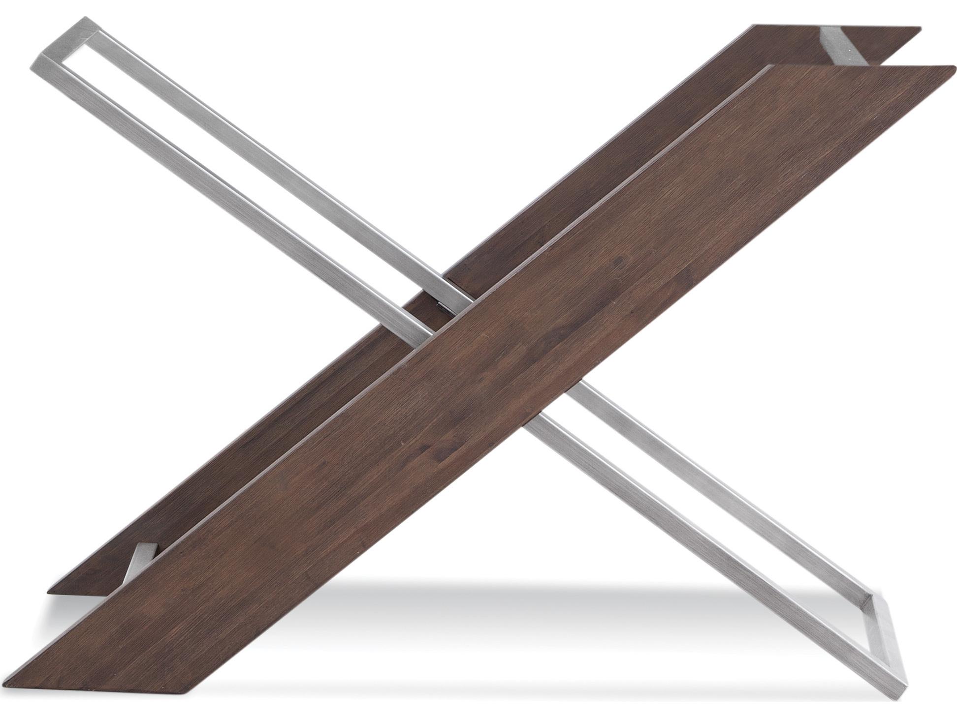 Bassett Mirror Harmon Rectangular Glass Gunmetal Poplar Dining Table