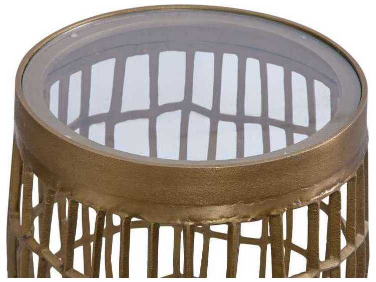 Bassett Mirror Bronze Harper Accent Table