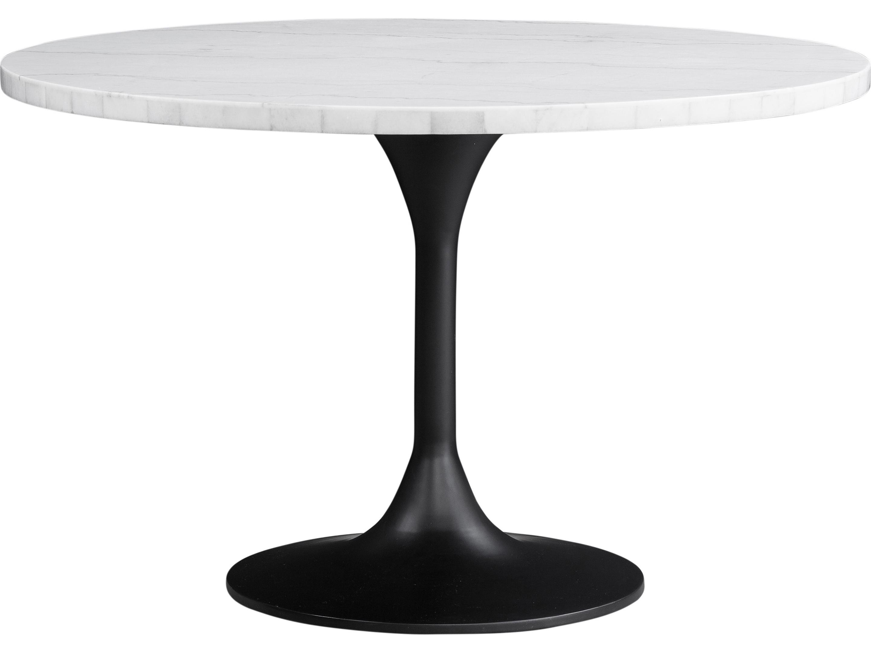 Bassett Mirror Round Marble Dining Table