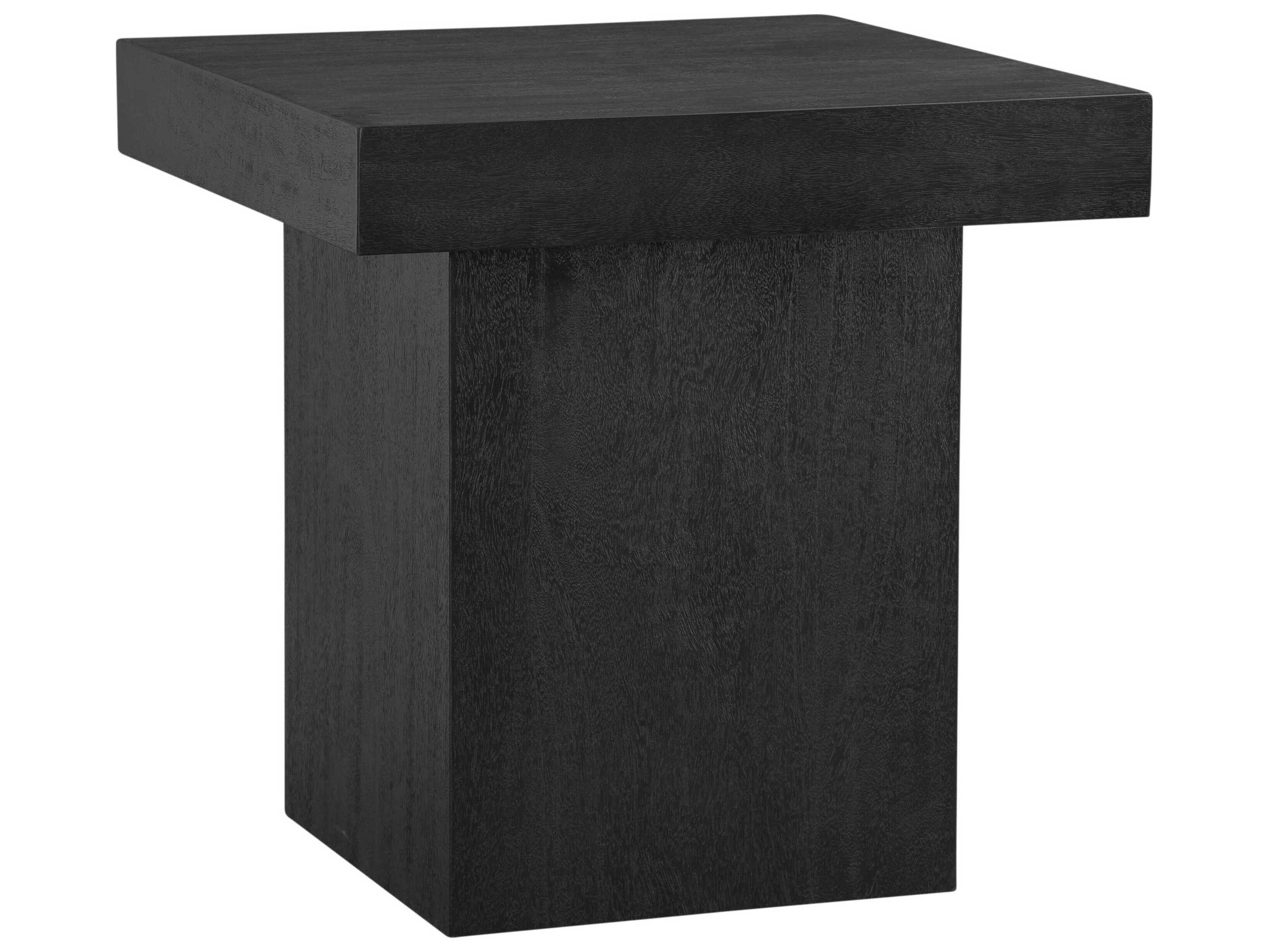 Bassett Mirror Black Padula Large End Table