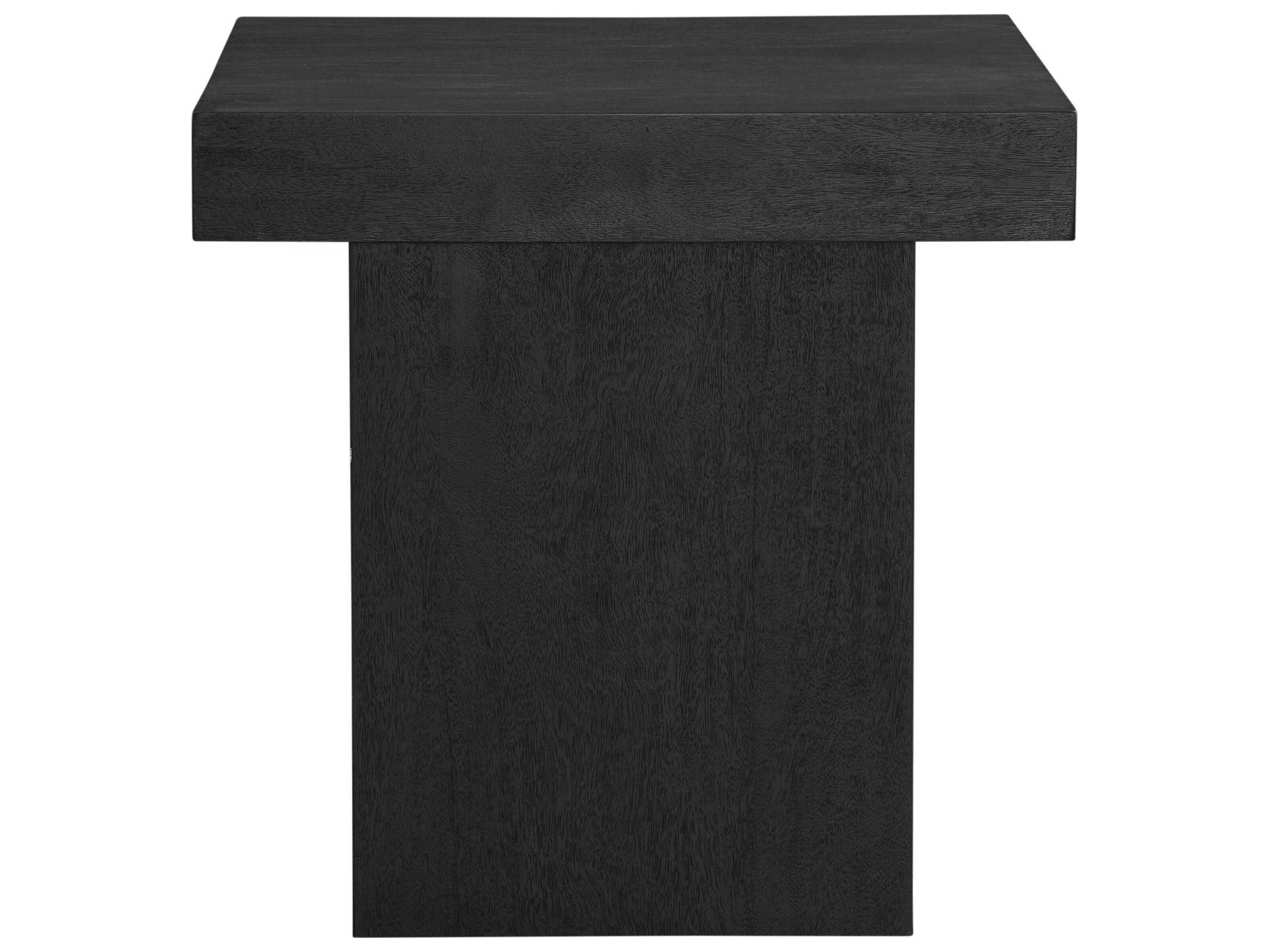 Bassett Mirror Black Padula Large End Table