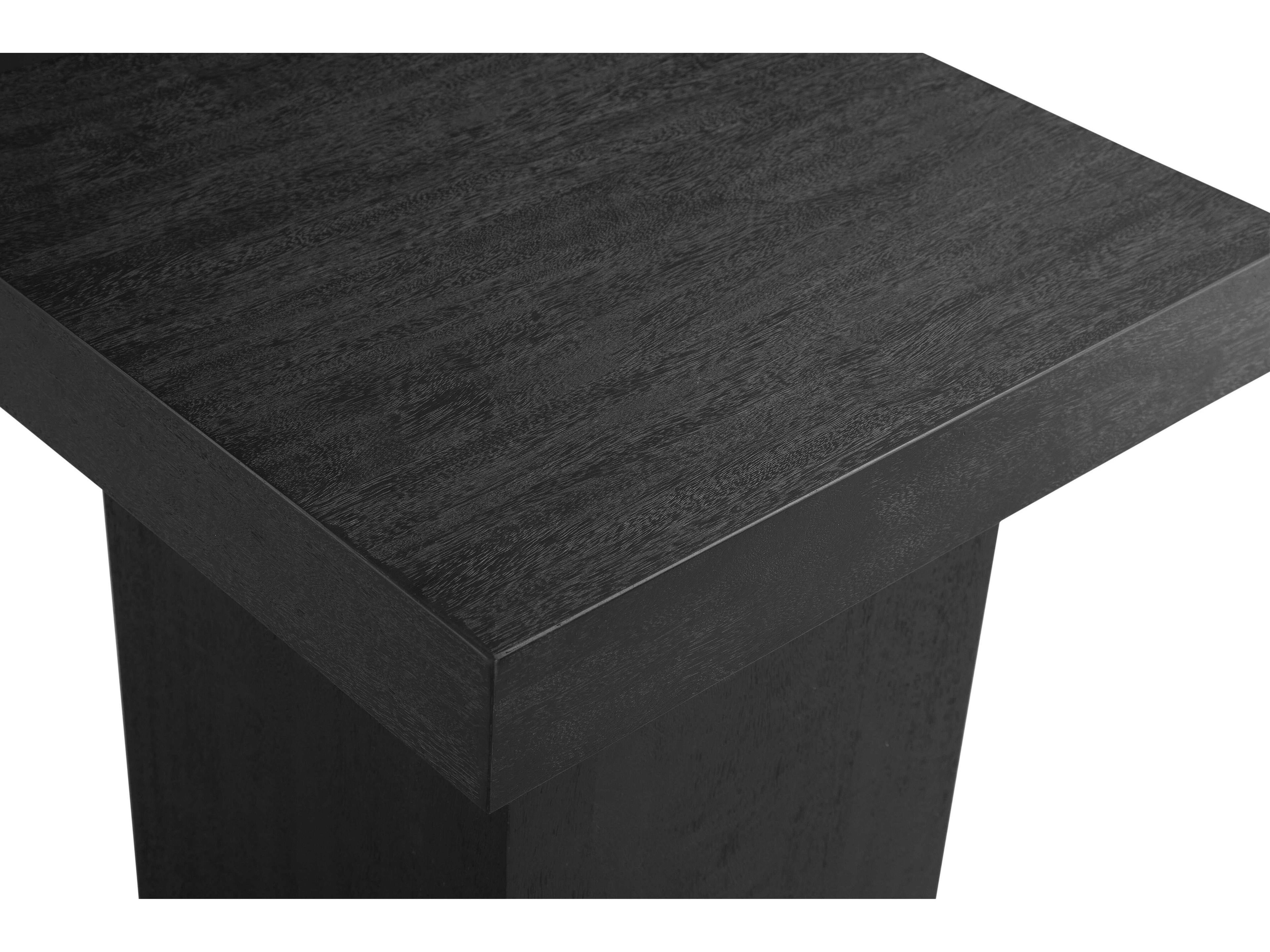 Bassett Mirror Black Padula Large End Table