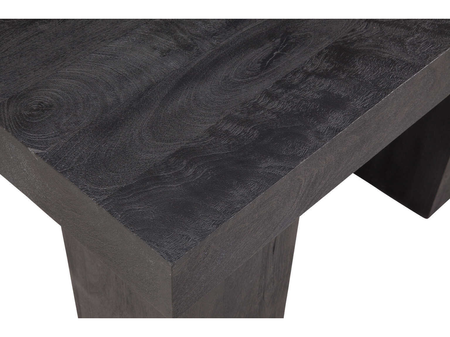 Bassett Mirror Padula Rectangular Wood Dusty Black Consolee Table