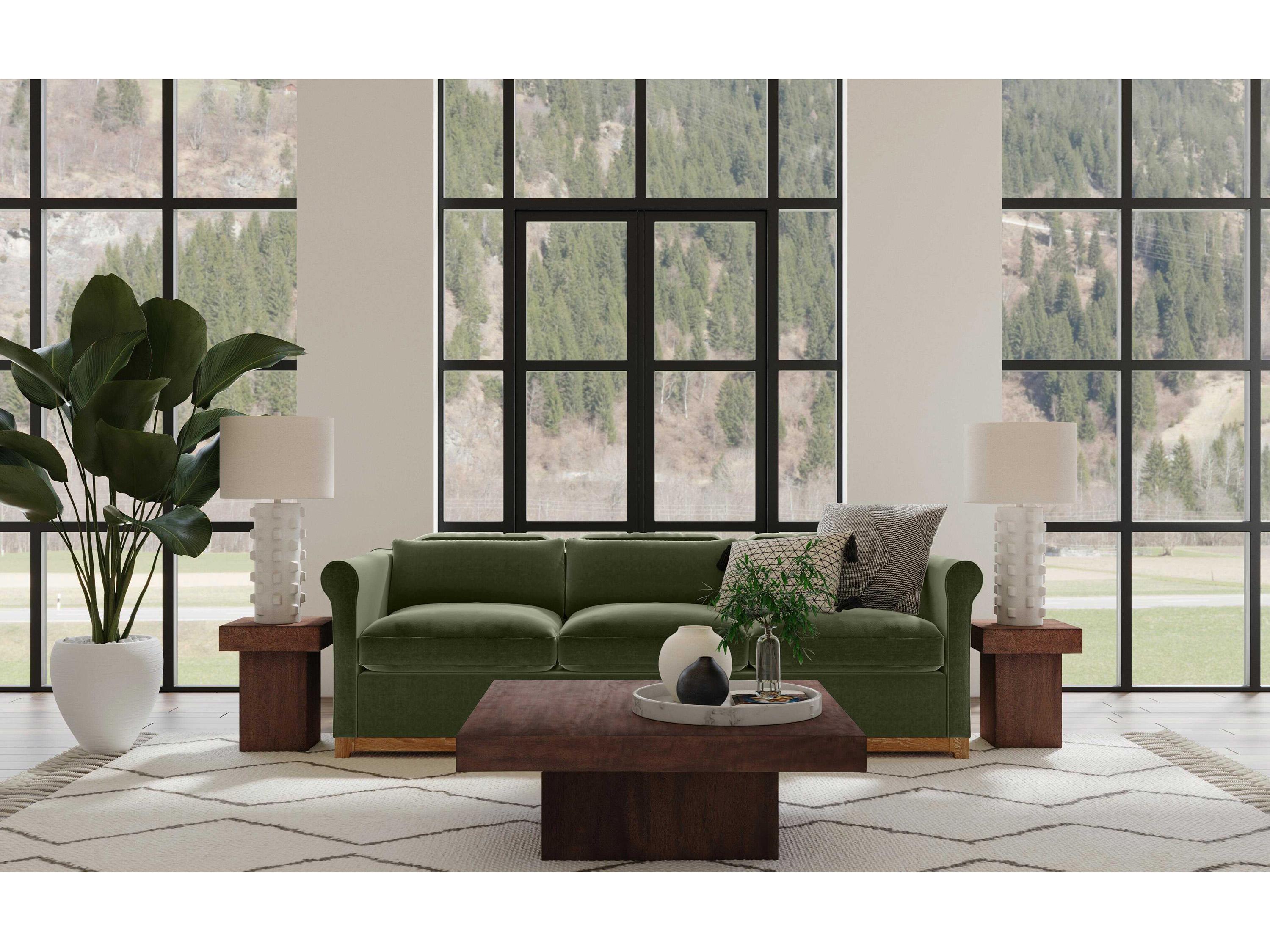 Bassett Mirror Padula Brown Square Wood Coffee Table