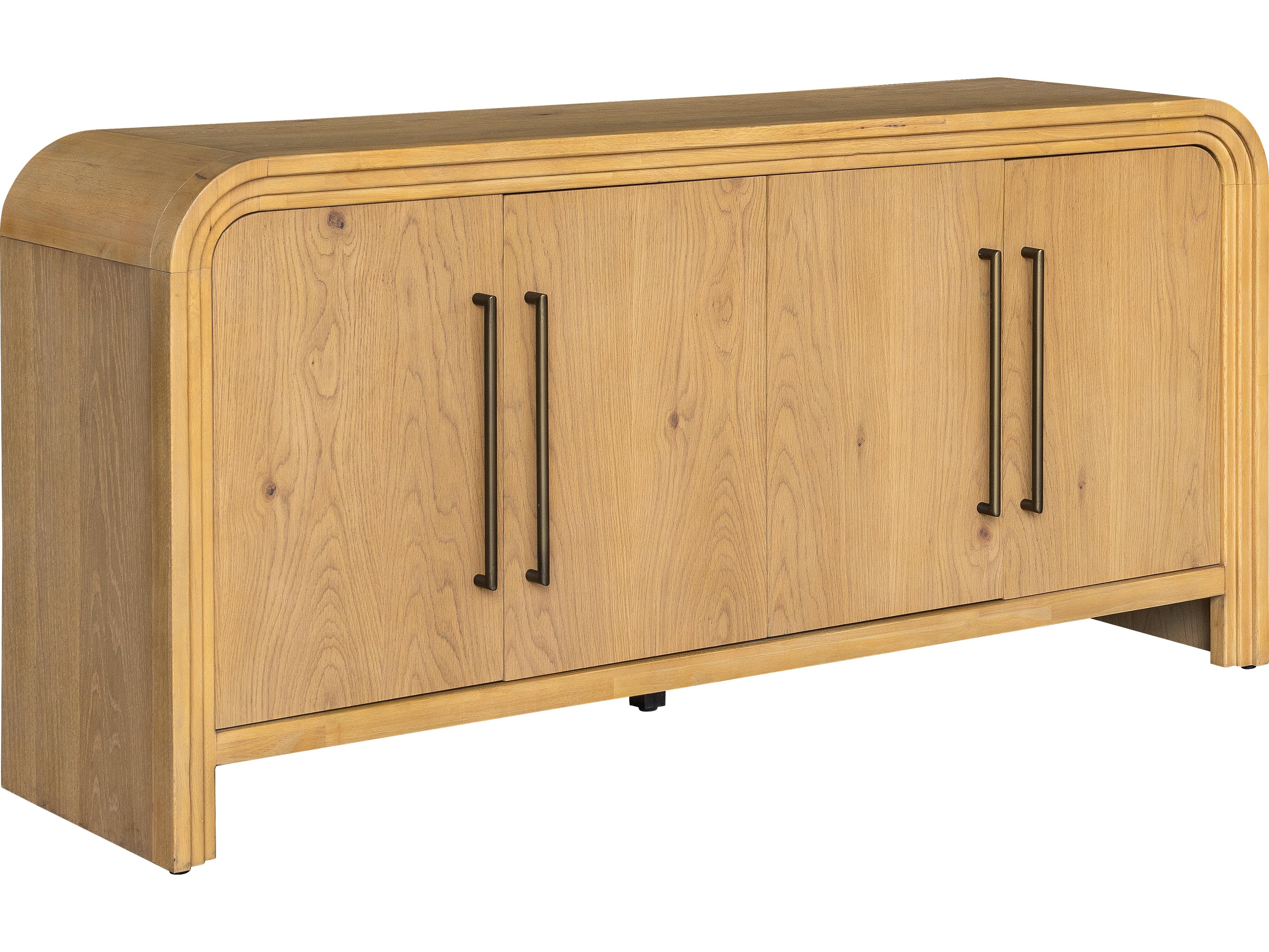 Bassett Mirror Chandler 72" Oak Wood Brown Sideboard
