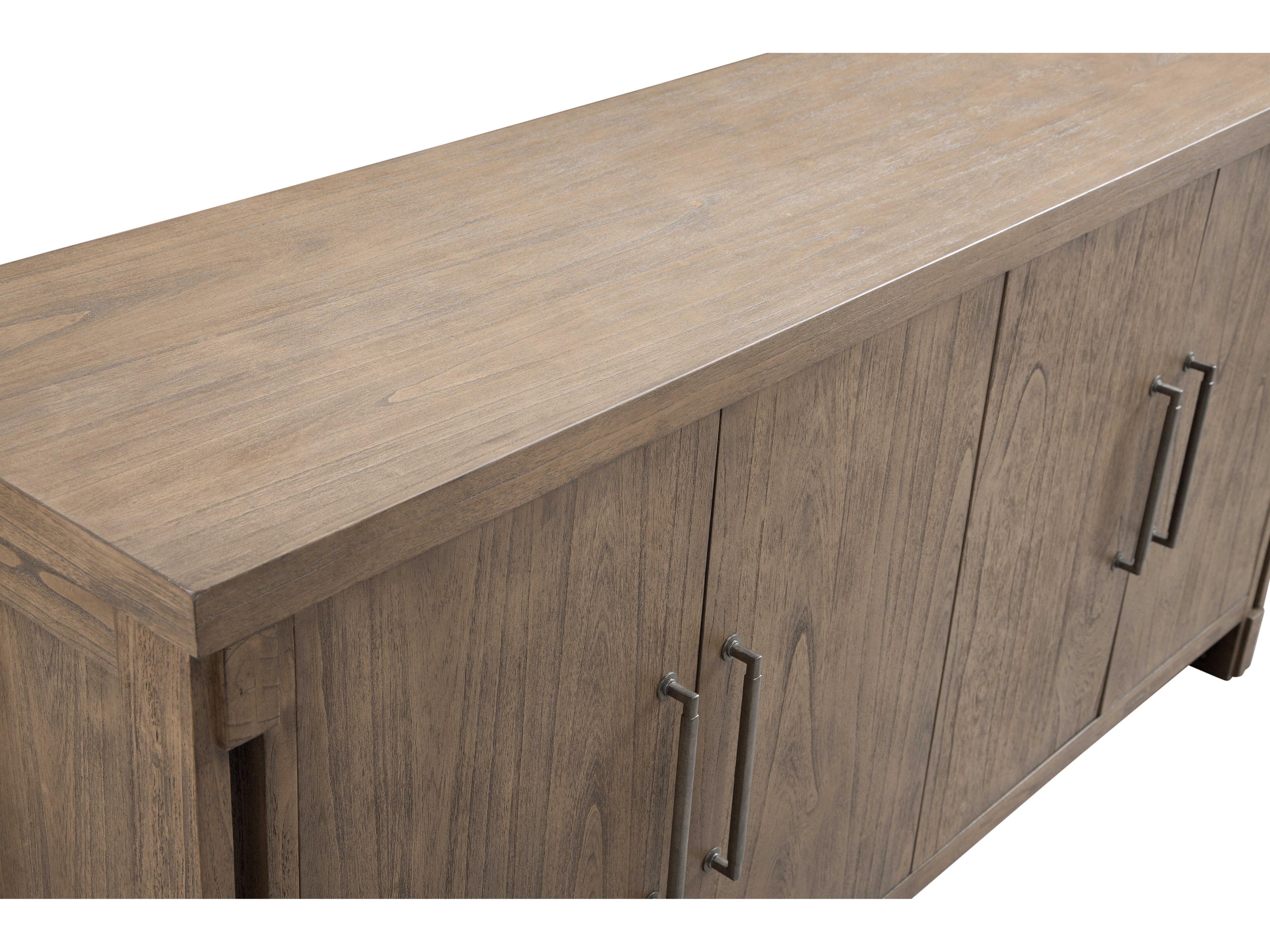 Bassett Mirror Mcguire 72" Mindi Wood Gray Sideboard