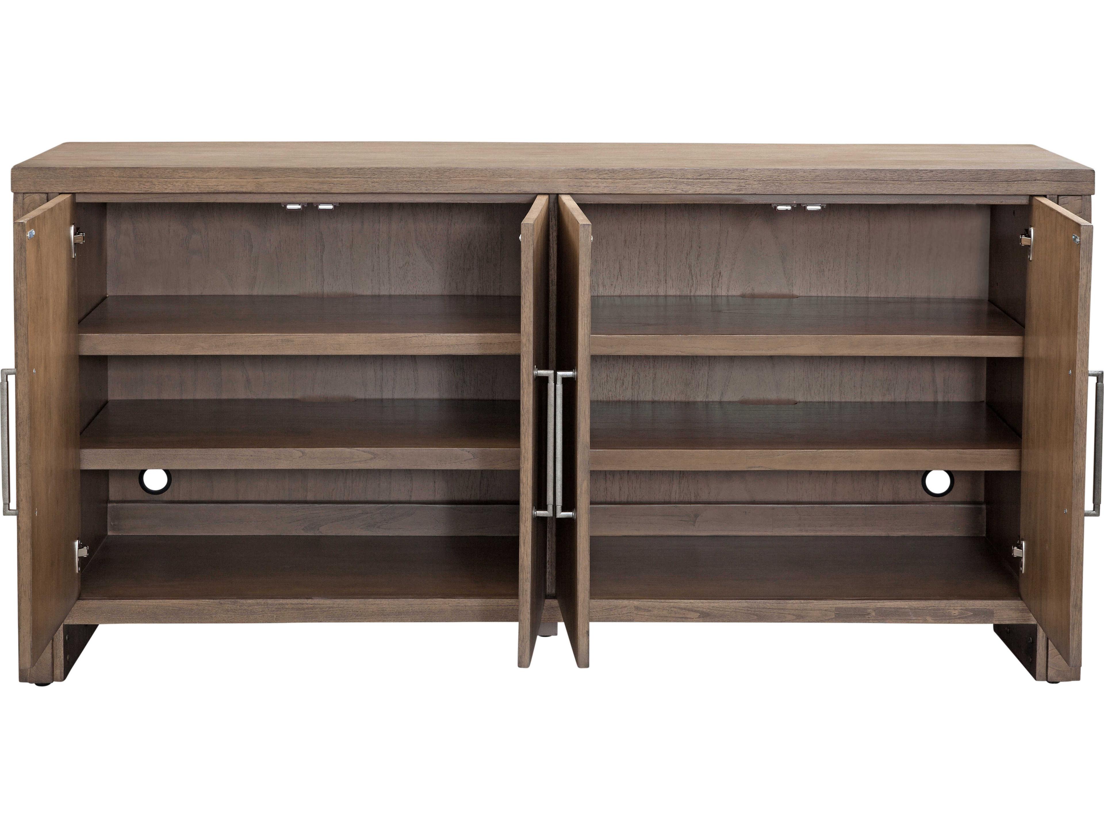 Bassett Mirror Mcguire 72" Mindi Wood Gray Sideboard