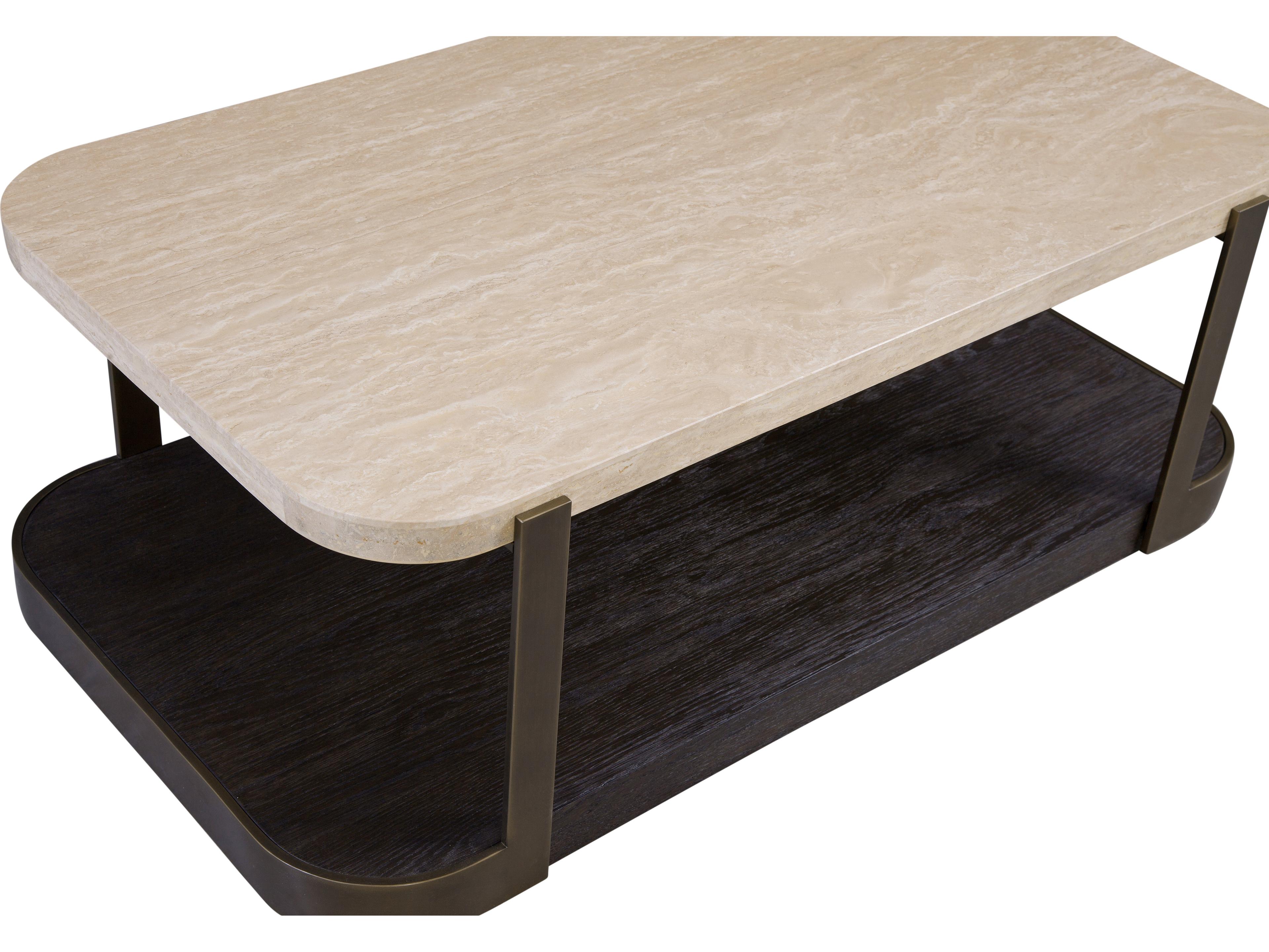 Bassett Mirror Avalon Rectangular Stone Coffee Table