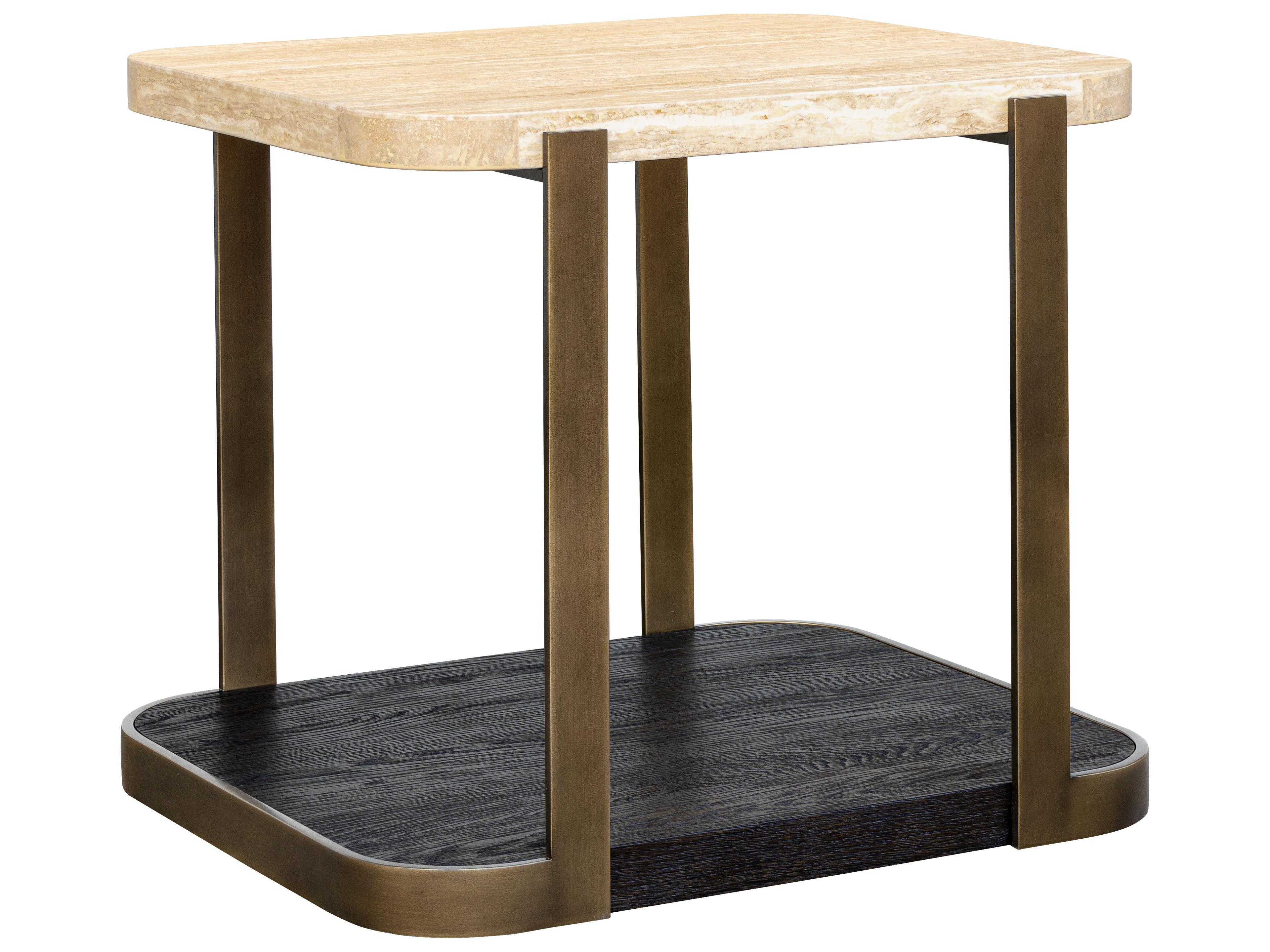 Bassett Mirror Avalon Square Stone End Table