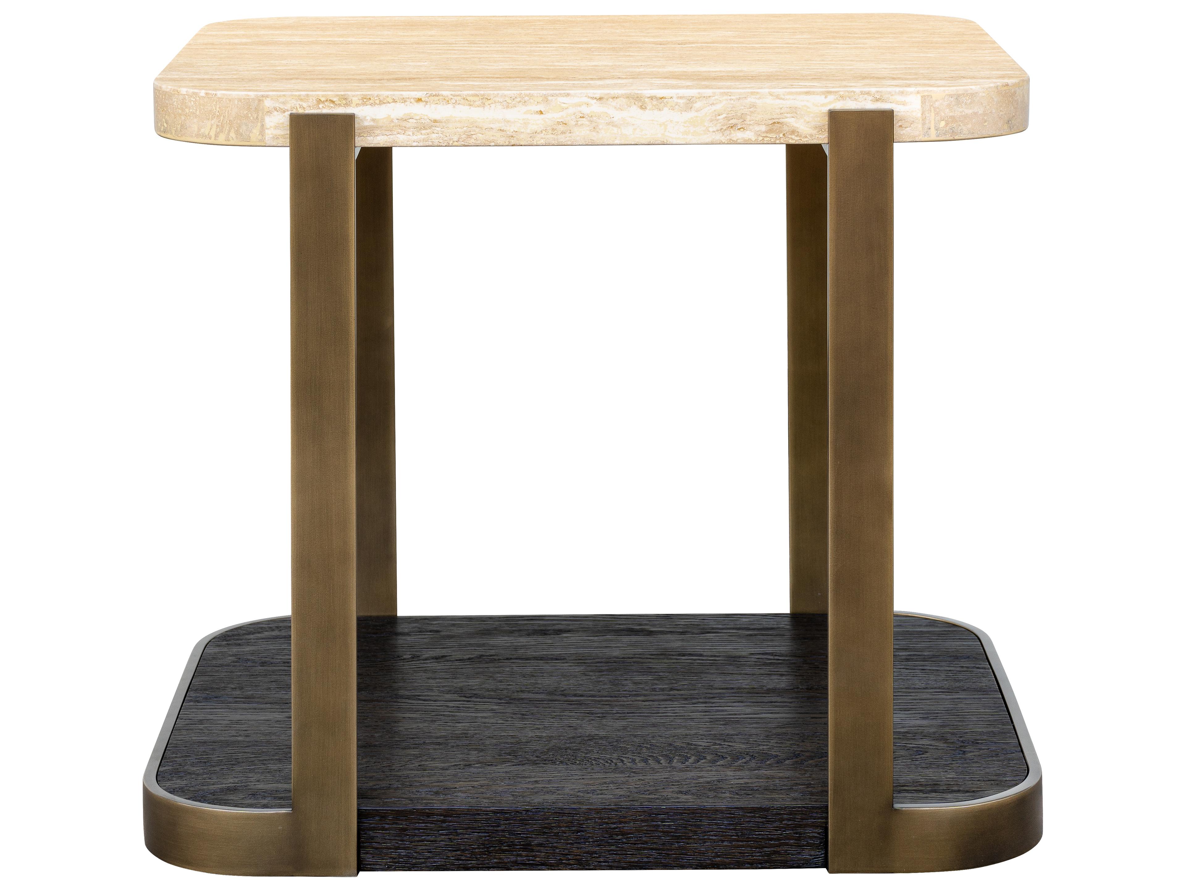Bassett Mirror Avalon Square Stone End Table