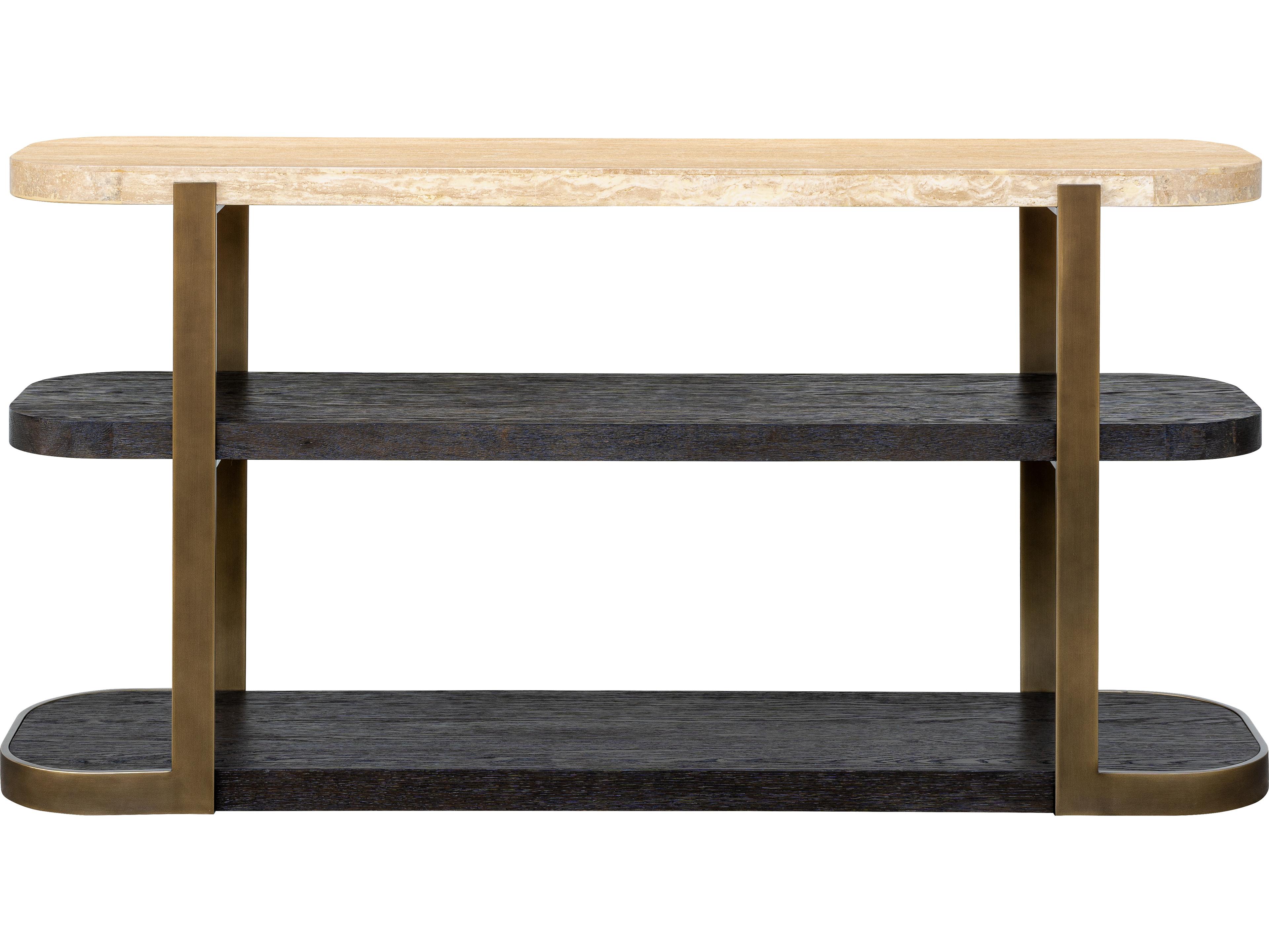 Bassett Mirror Avalon Rectangular Stone Console Table