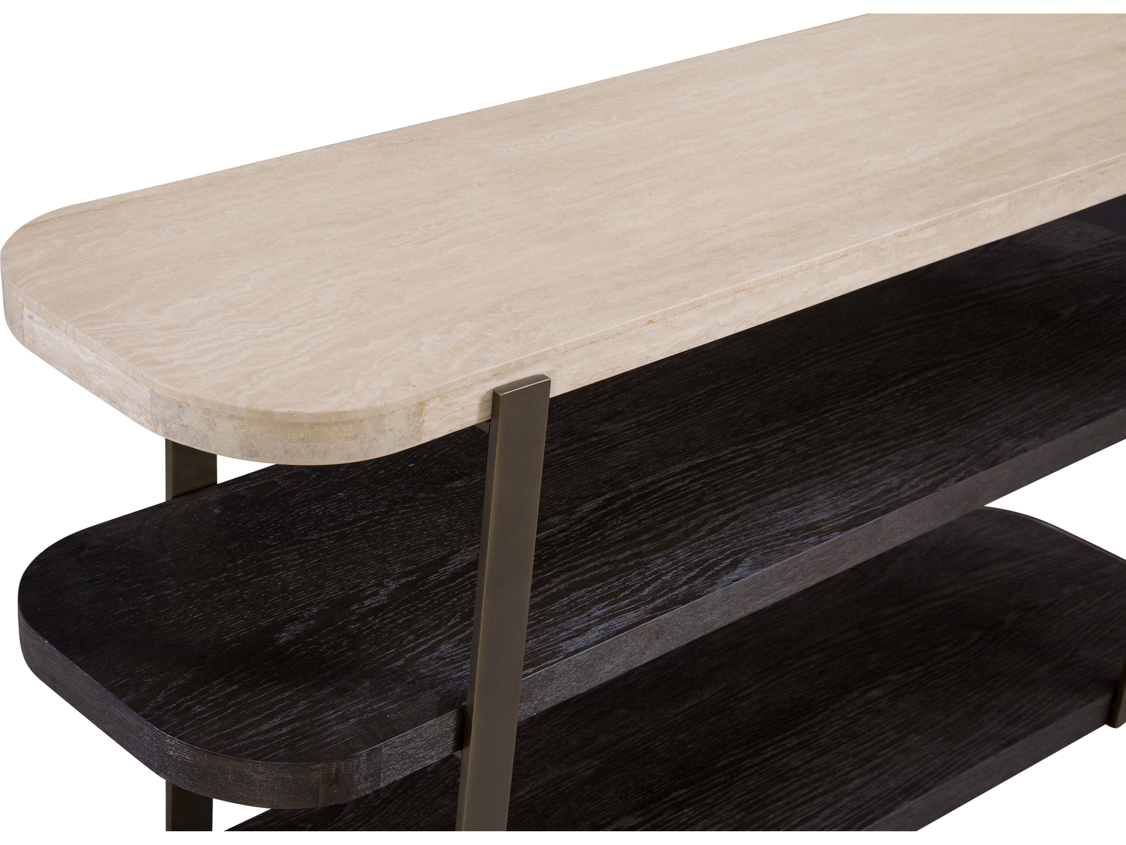 Bassett Mirror Avalon Rectangular Stone Console Table