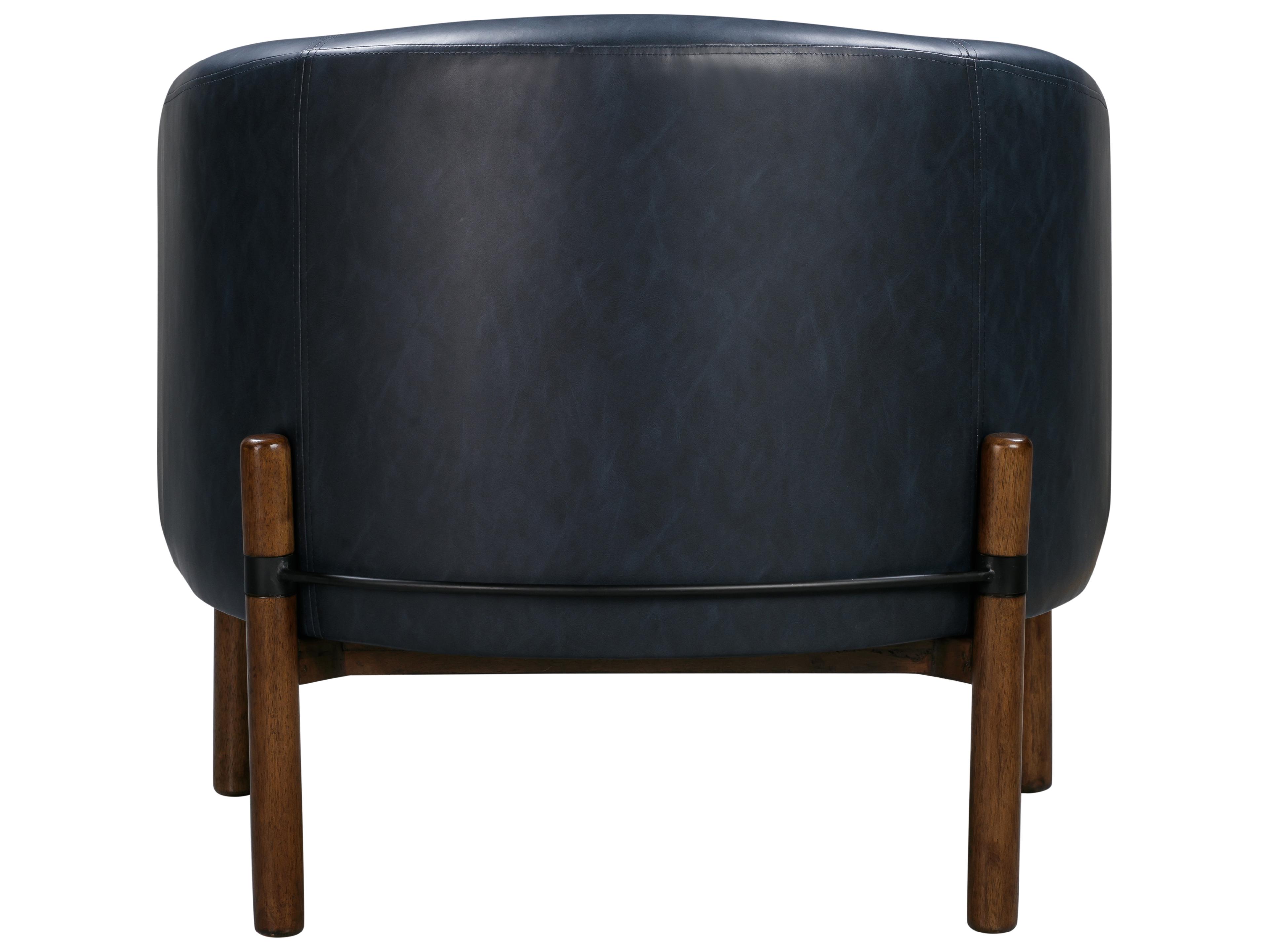 Bassett Mirror Higgins Blue Accent Chair