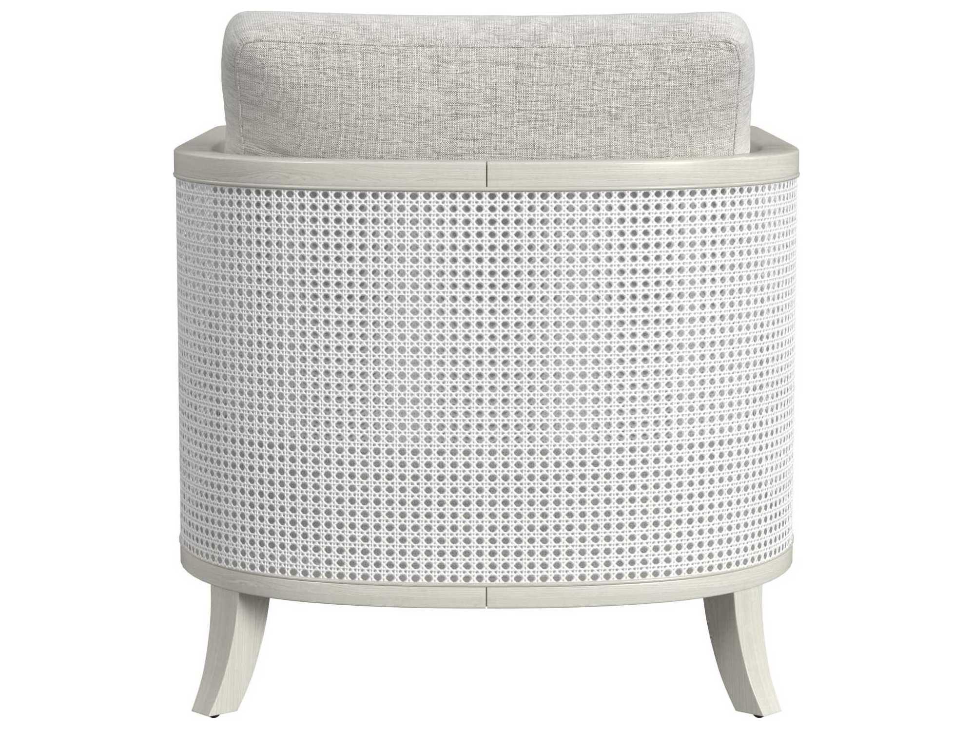 Bassett Mirror Mylo White Fabric Accent Chair