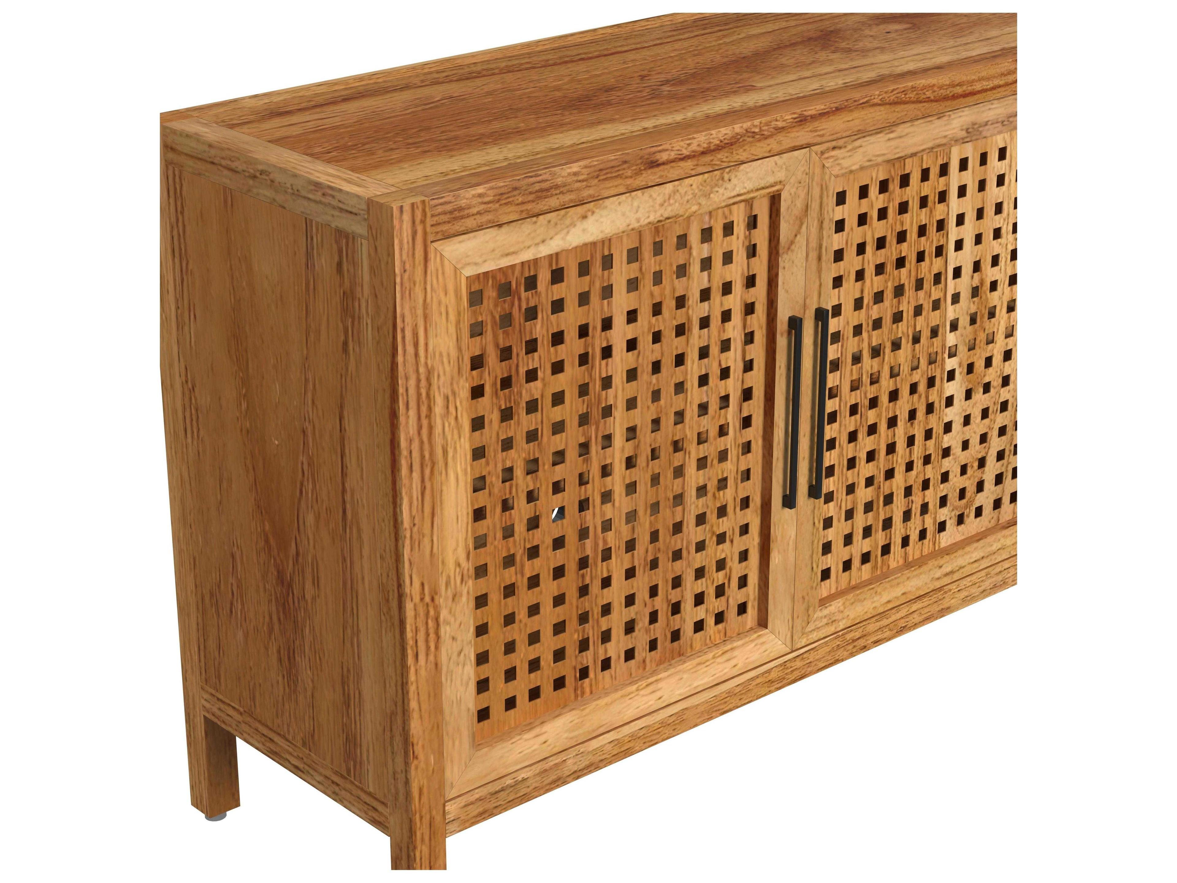 Bassett Mirror Pentak 76" Mango Wood Natural Sideboard