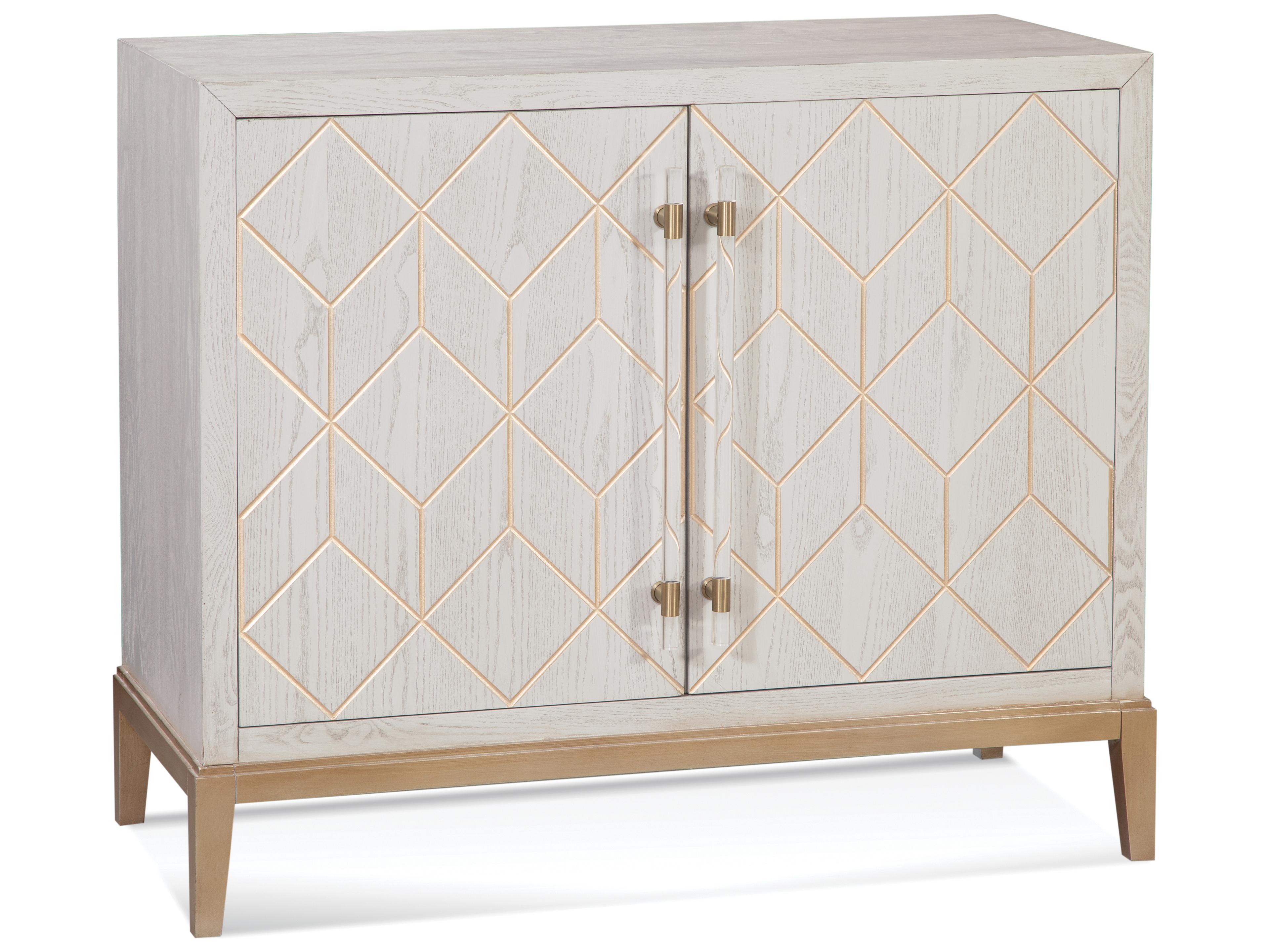 Bassett Mirror Gray Ash Wood Soft Graphite Wine Bar Cabine