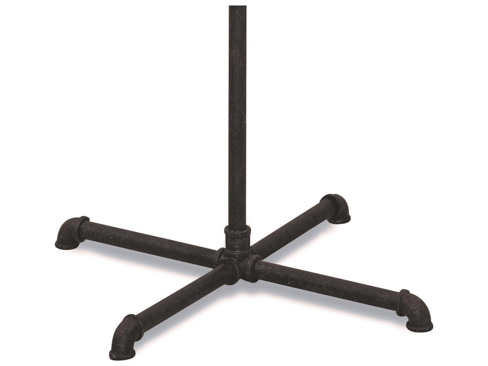 Bassett Mirror Telestar Finish Rusty Textured Black Floor Lamp