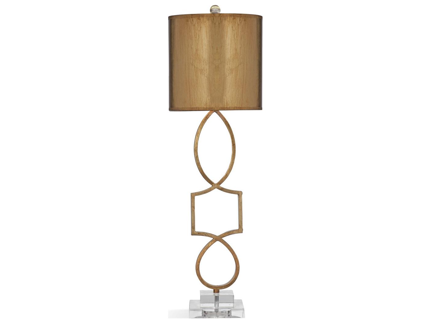 Bassett Mirror Vivian Gold Leaf Table Lamp