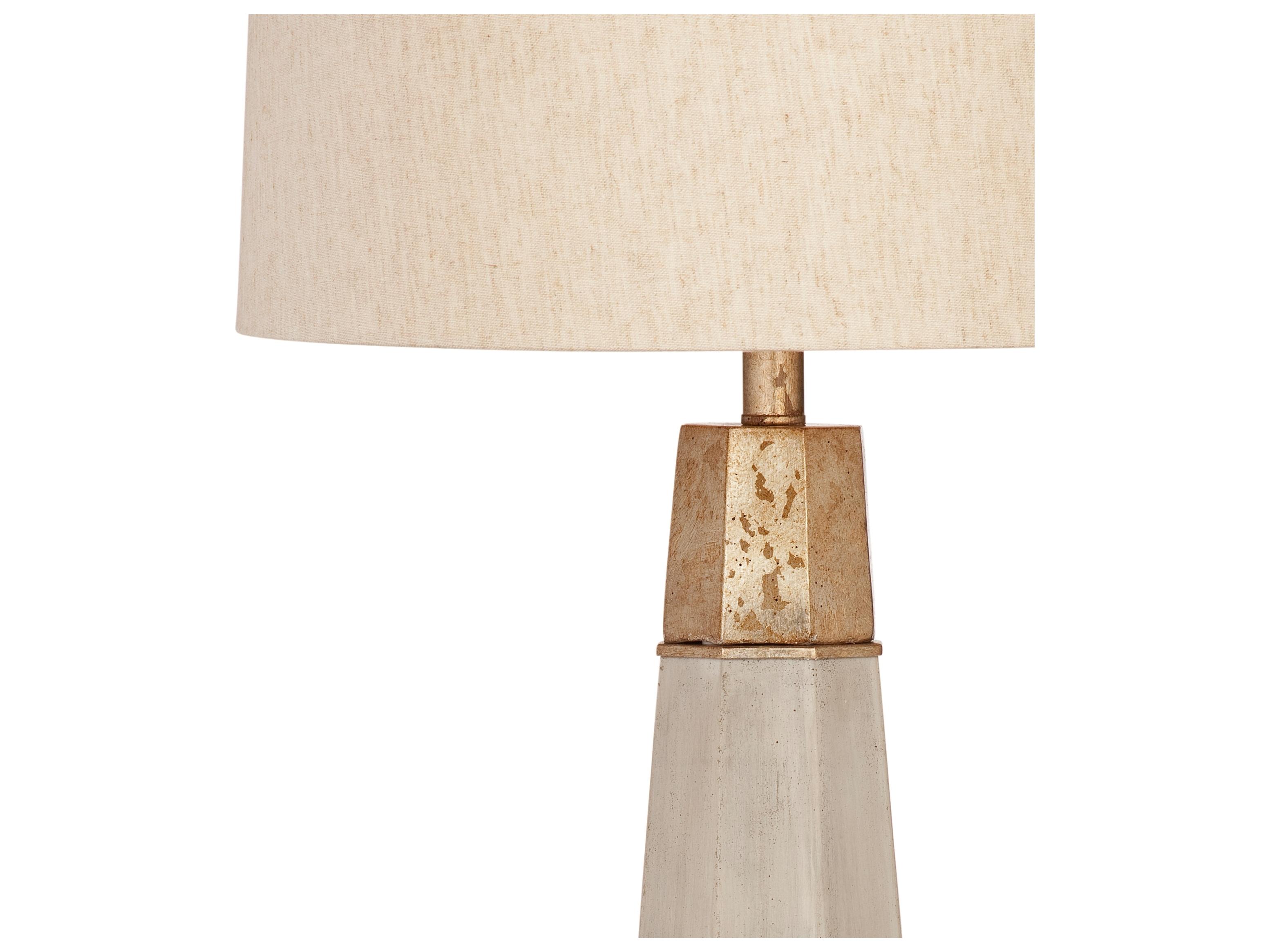 Bassett Mirror Rowan Cement Gold Buffet Lamp