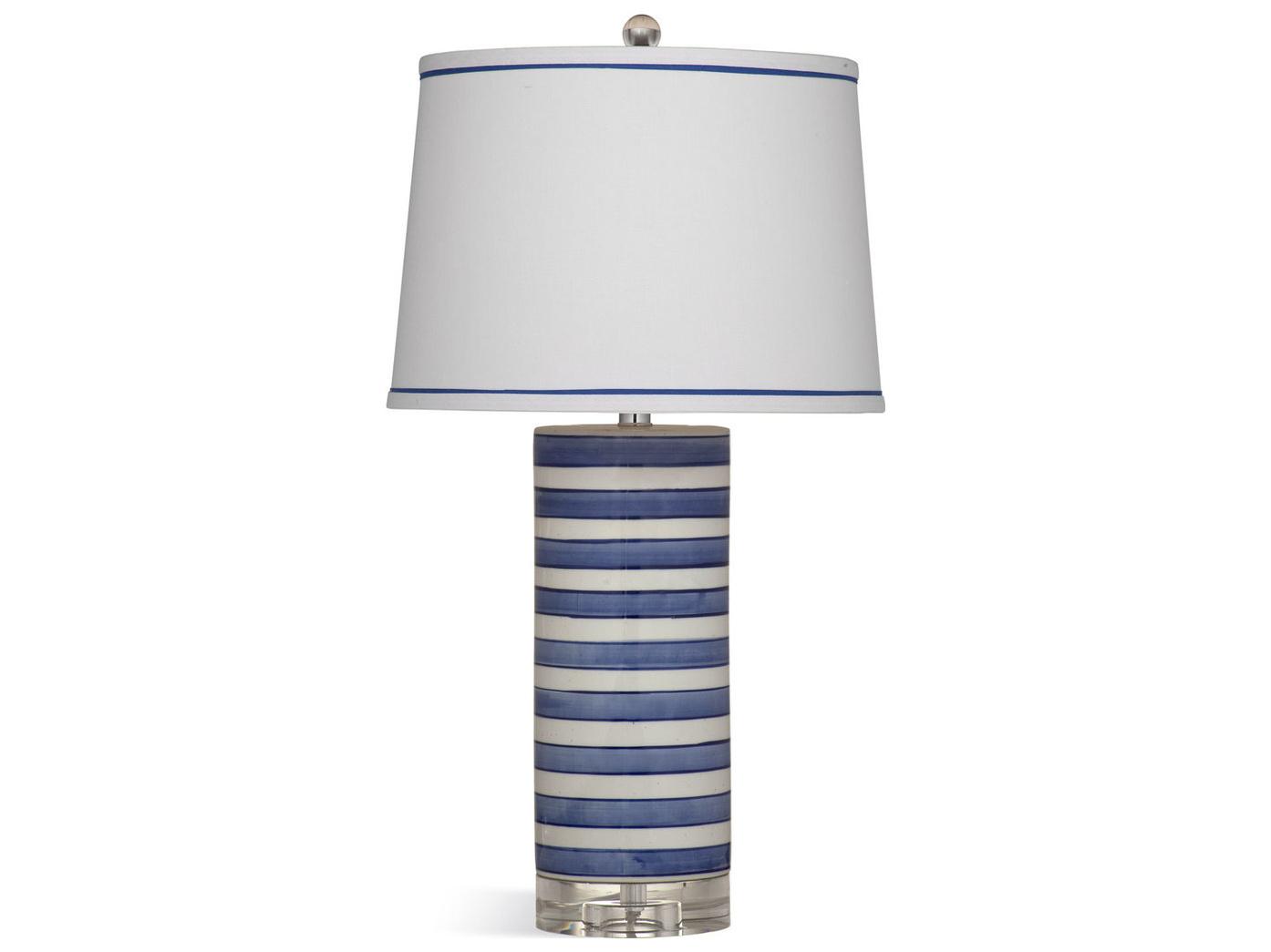 Bassett Mirror Regatta Blue White Buffet Lamp