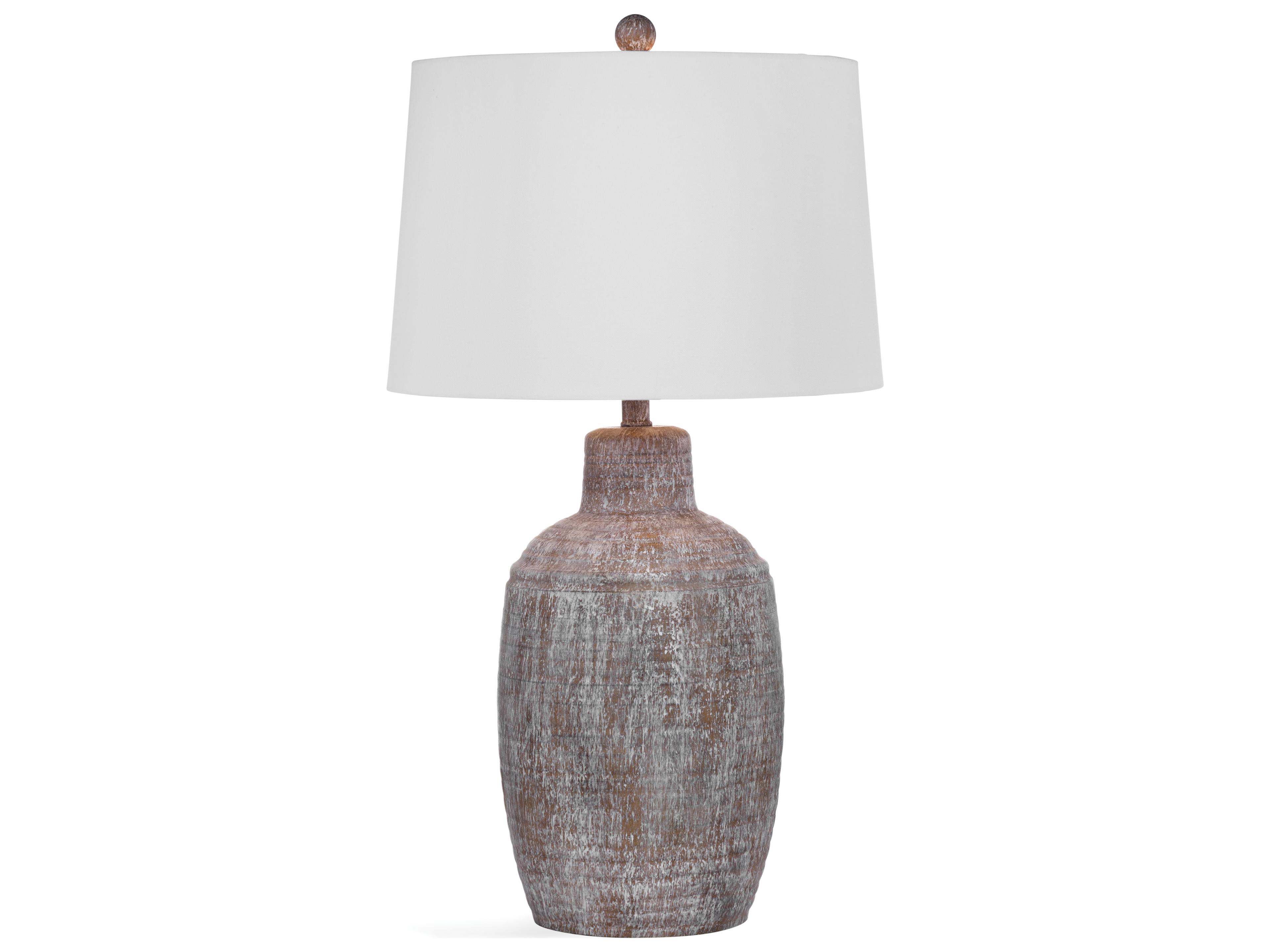 Bassett Mirror Libby Cram Antique Wash Brown Table Lamp