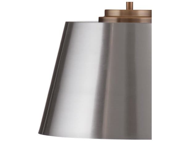 Bassett Mirror Metal Brushed Steel B Brass Empire Pendant