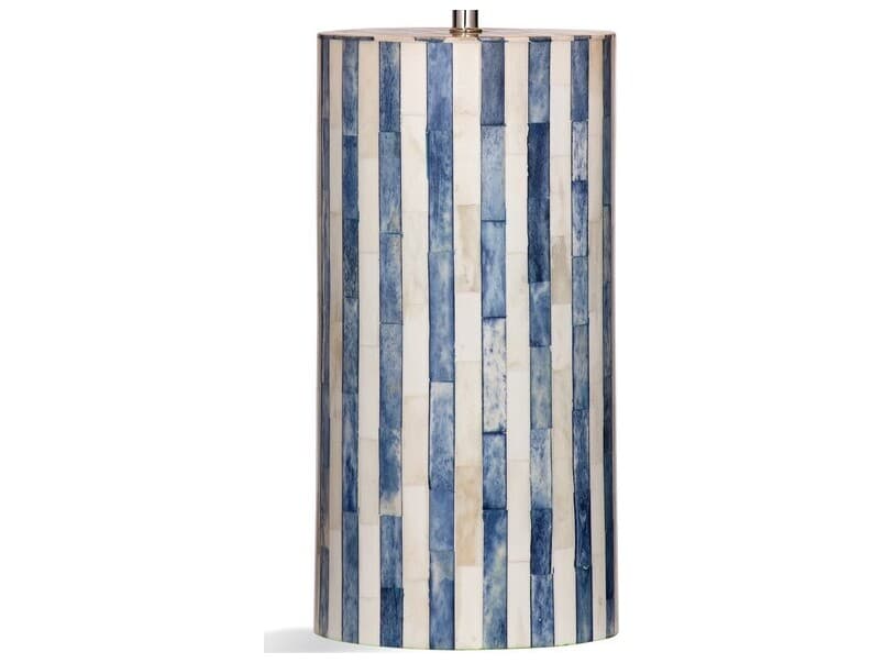 Bassett Mirror Iron White Blue Bone Buffet Lamp