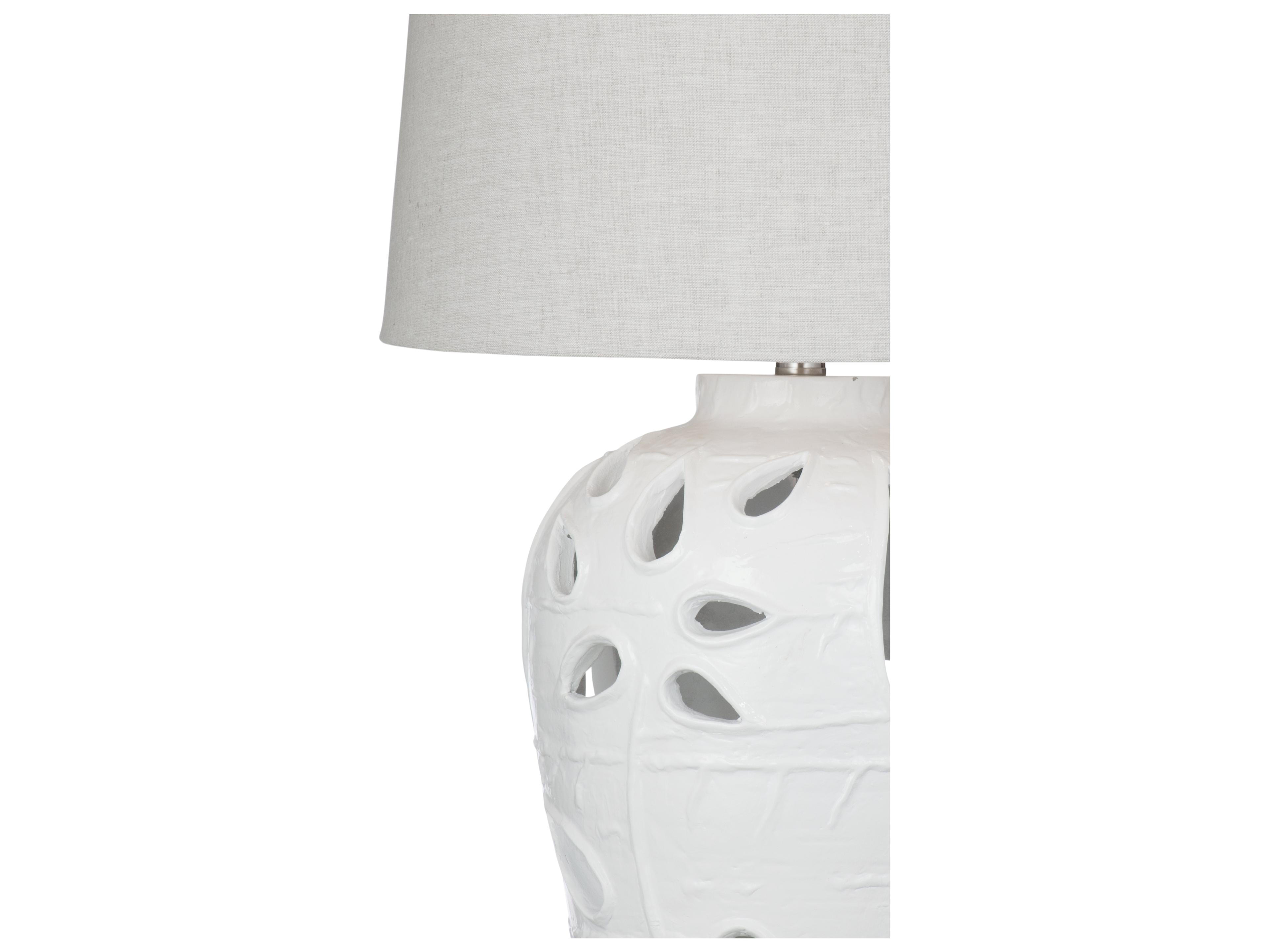 Bassett Mirror White Buffet Lamp
