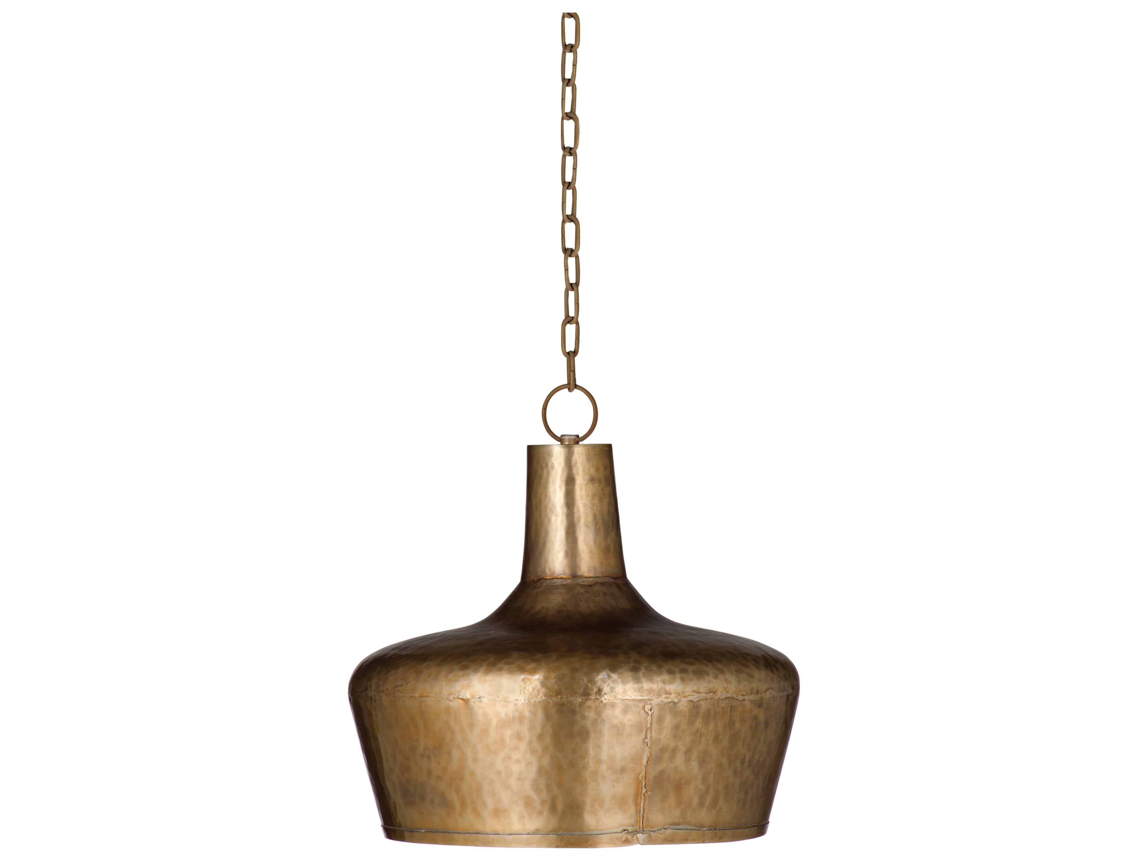 Bassett Mirror Antique Brass Dome Pendant