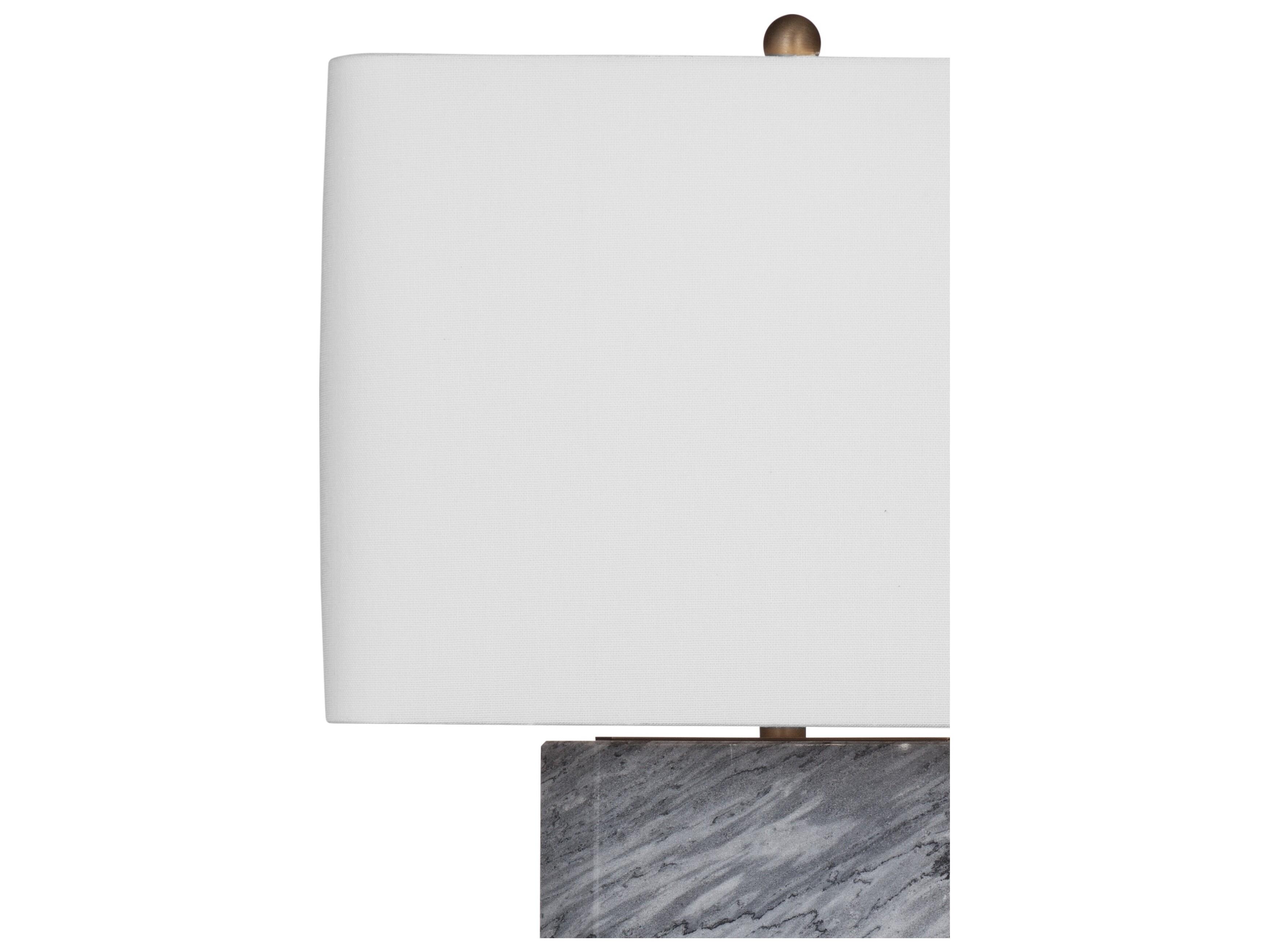 Bassett Mirror Grey Marble Buffet Lamp