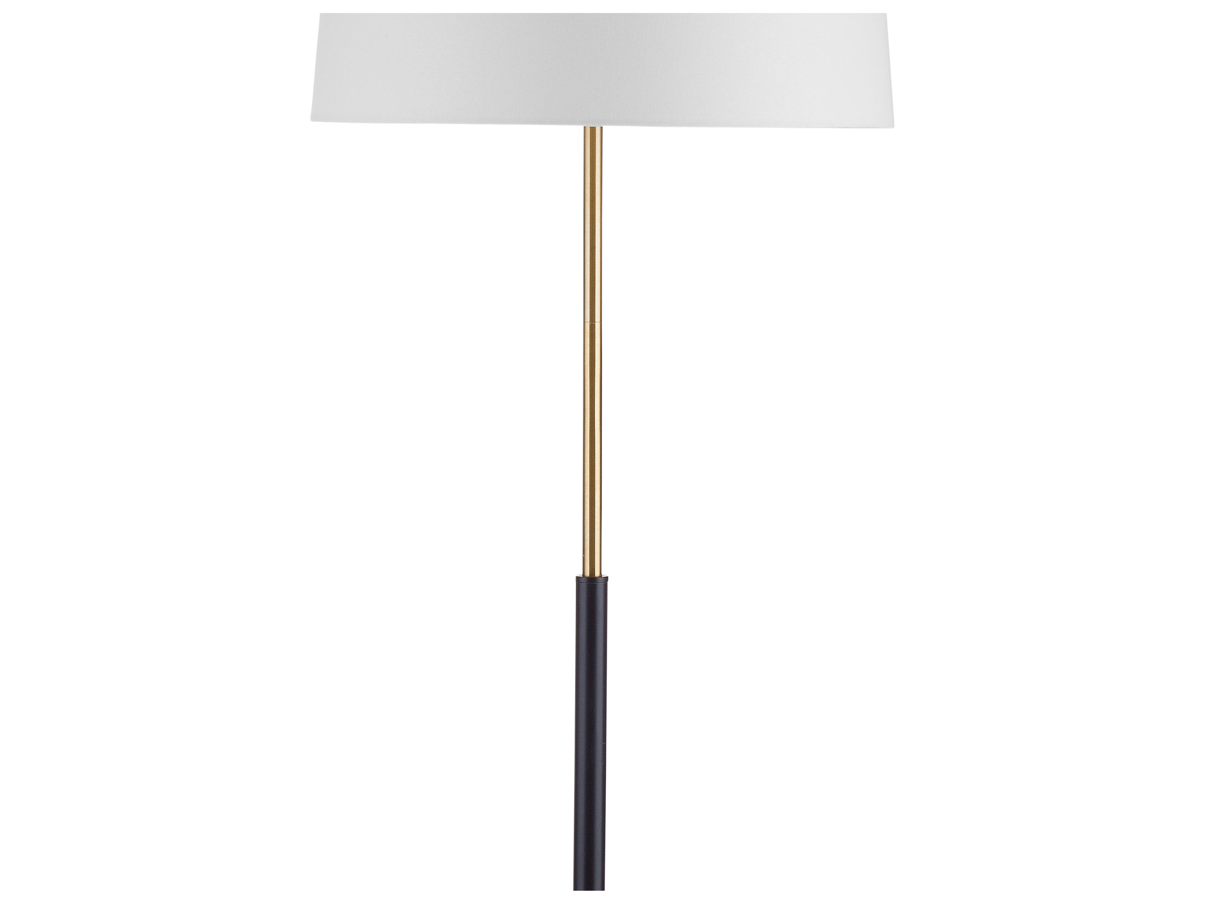 Bassett Mirror Sindi Black Brushed Brass Floor Lamp