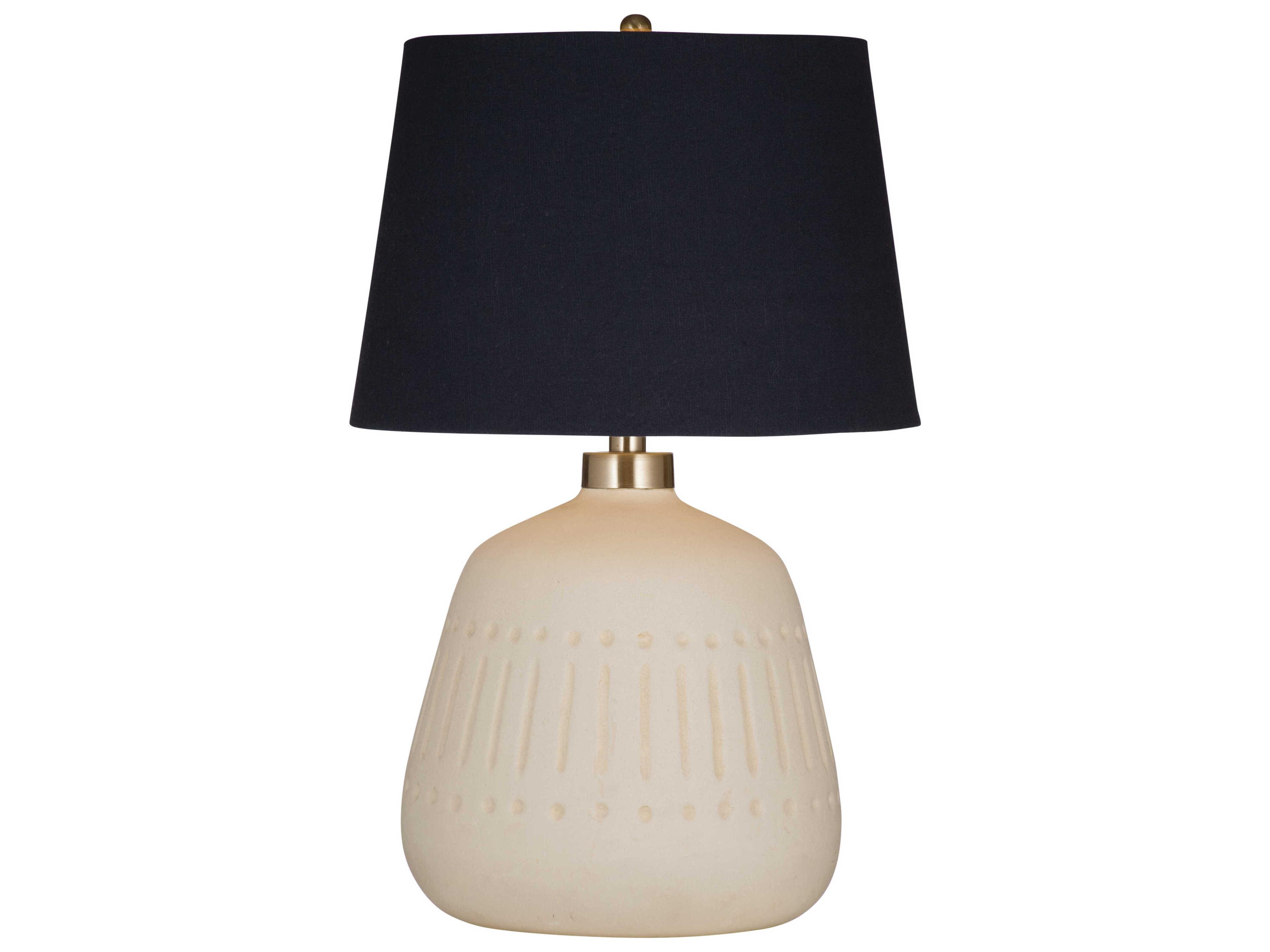Bassett Mirror Journey White Table Lamp