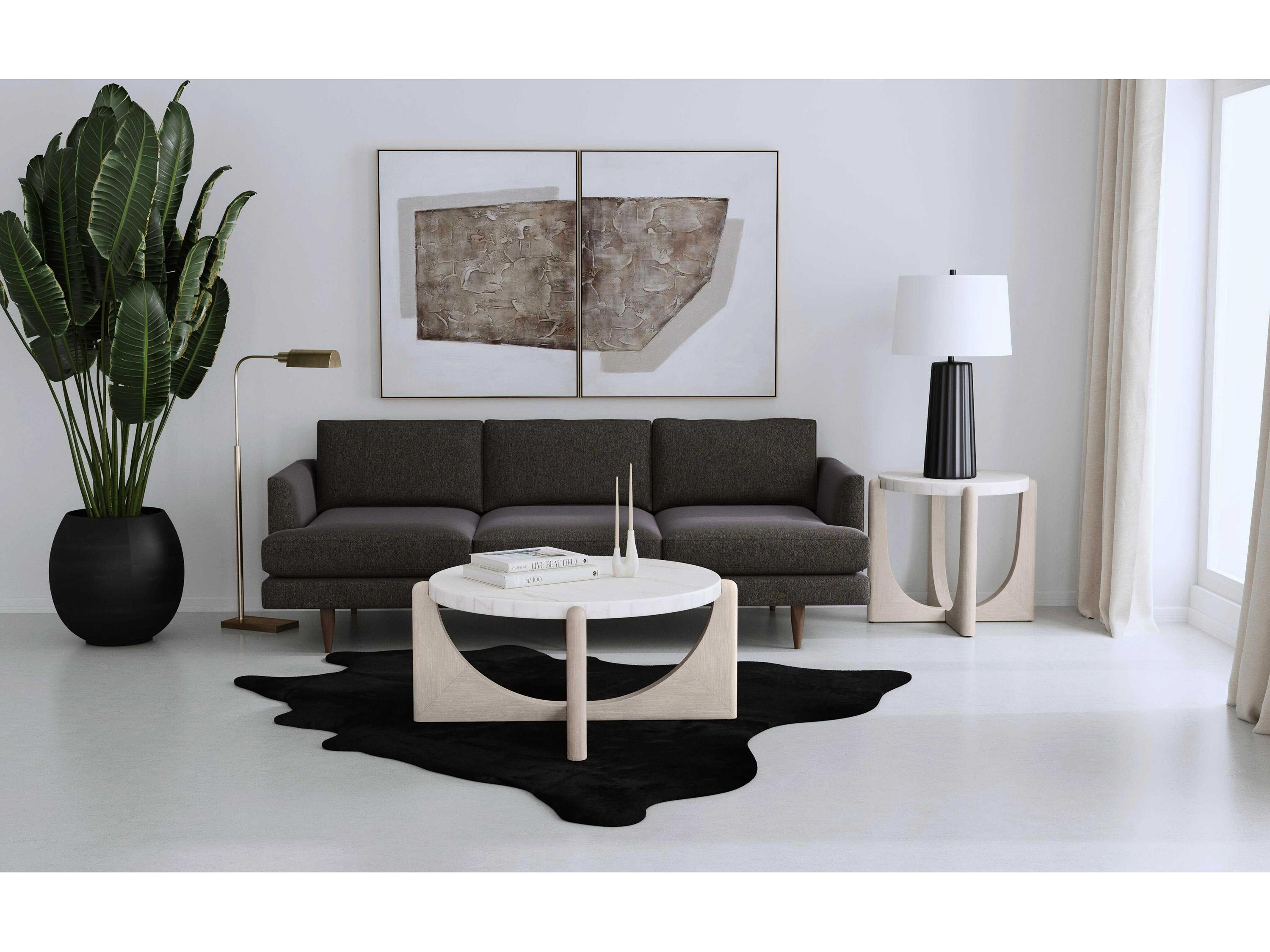 Bassett Mirror Clatsop Brass Floor Lamp