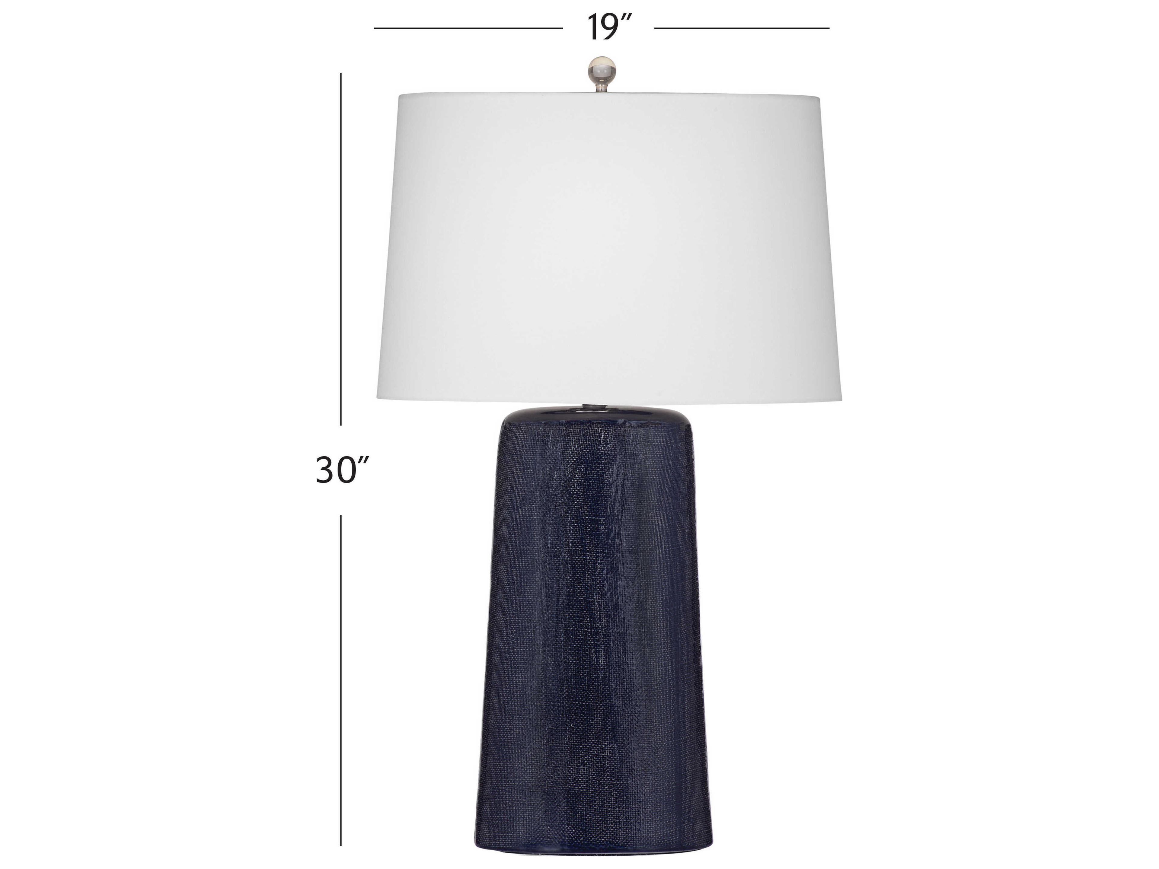 Bassett Mirror Blue Lancaster Table Lamp