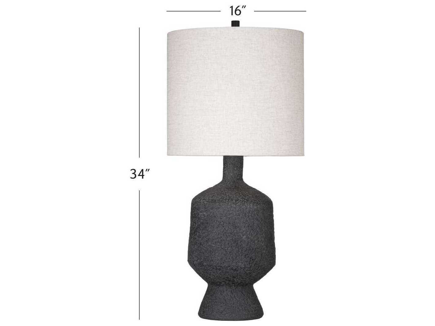 Bassett Mirror Black Hartley Table Lamp