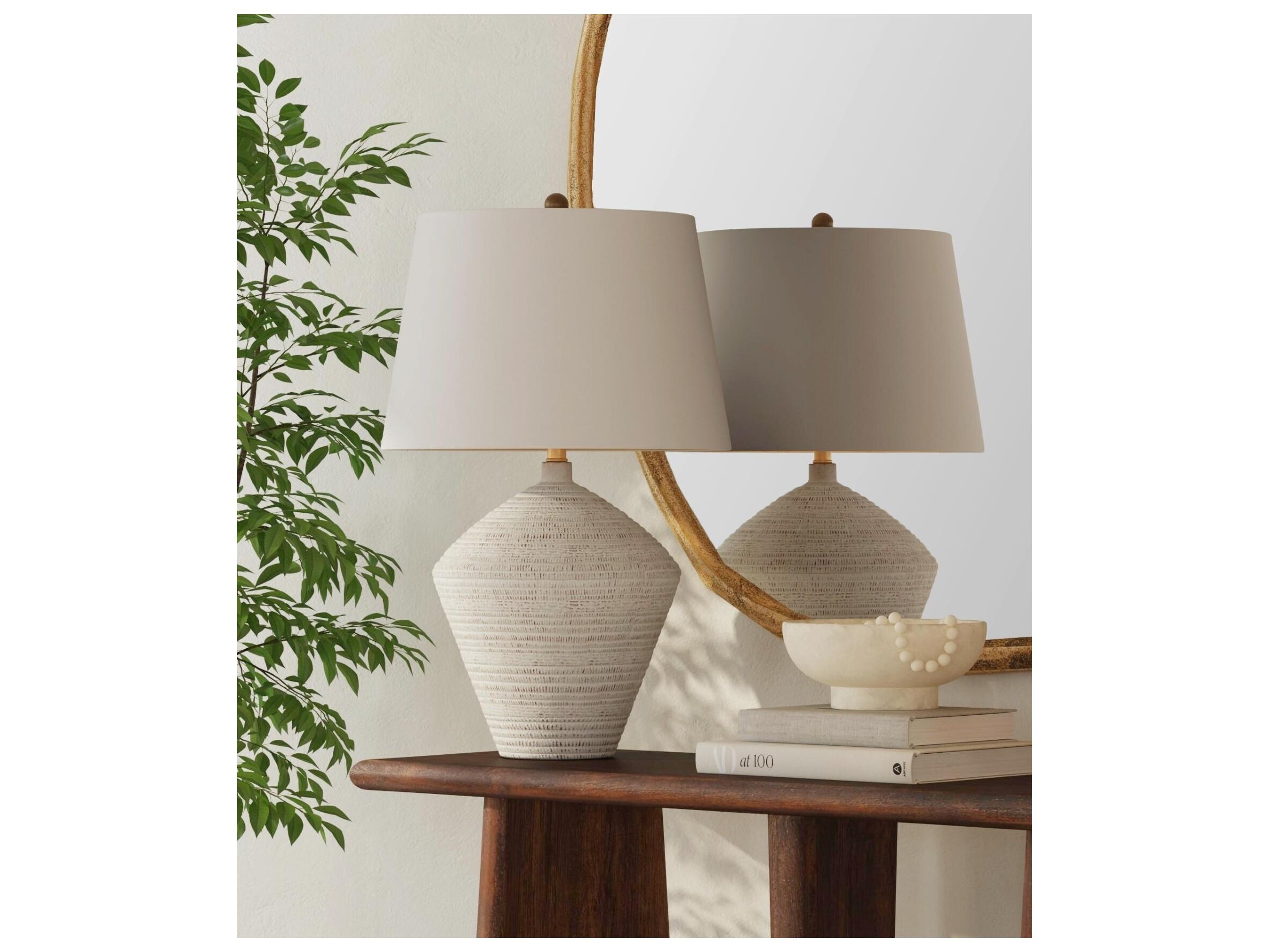 Bassett Mirror White Table Lamp