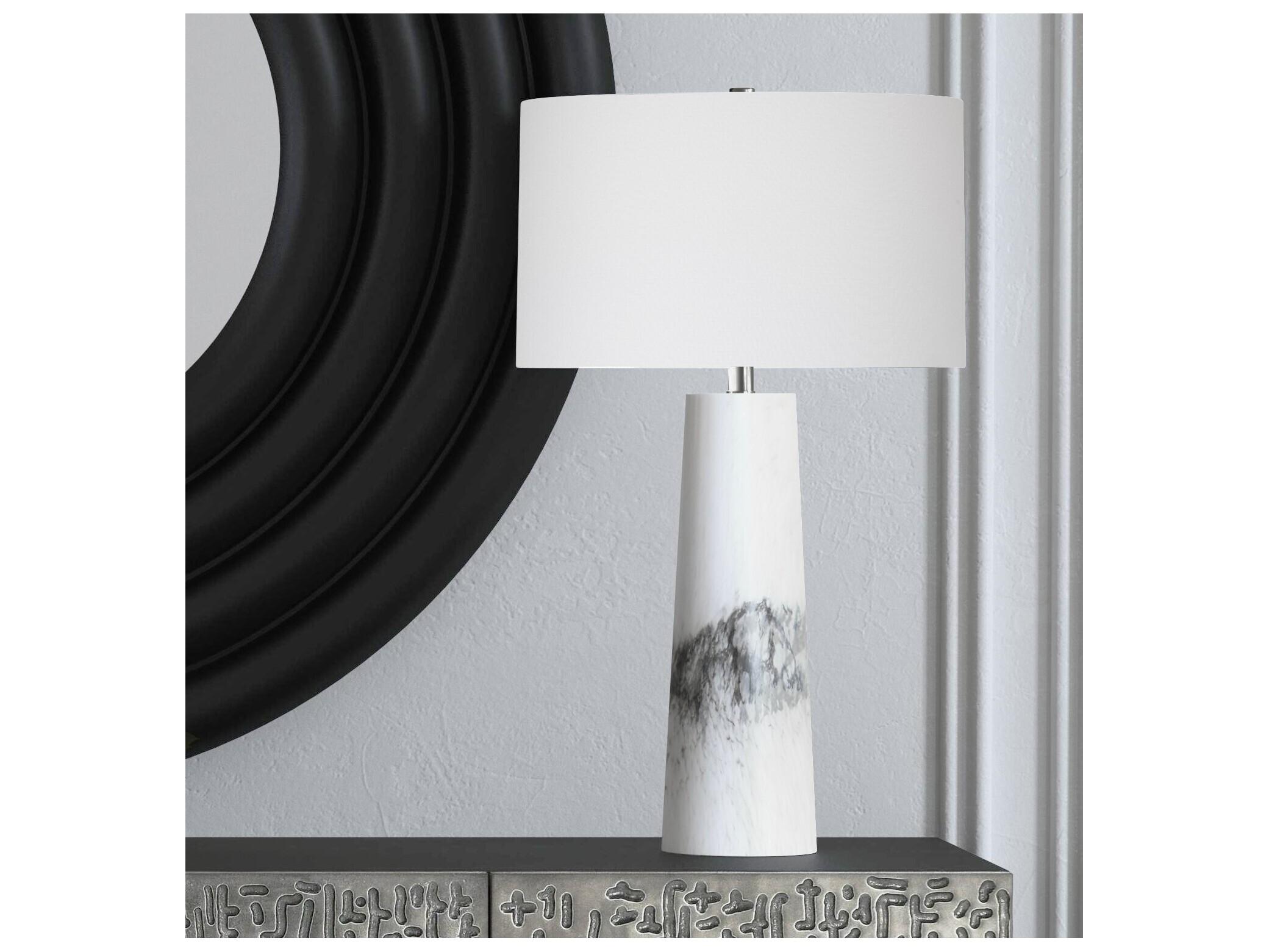 Bassett Mirror White Table Lamp
