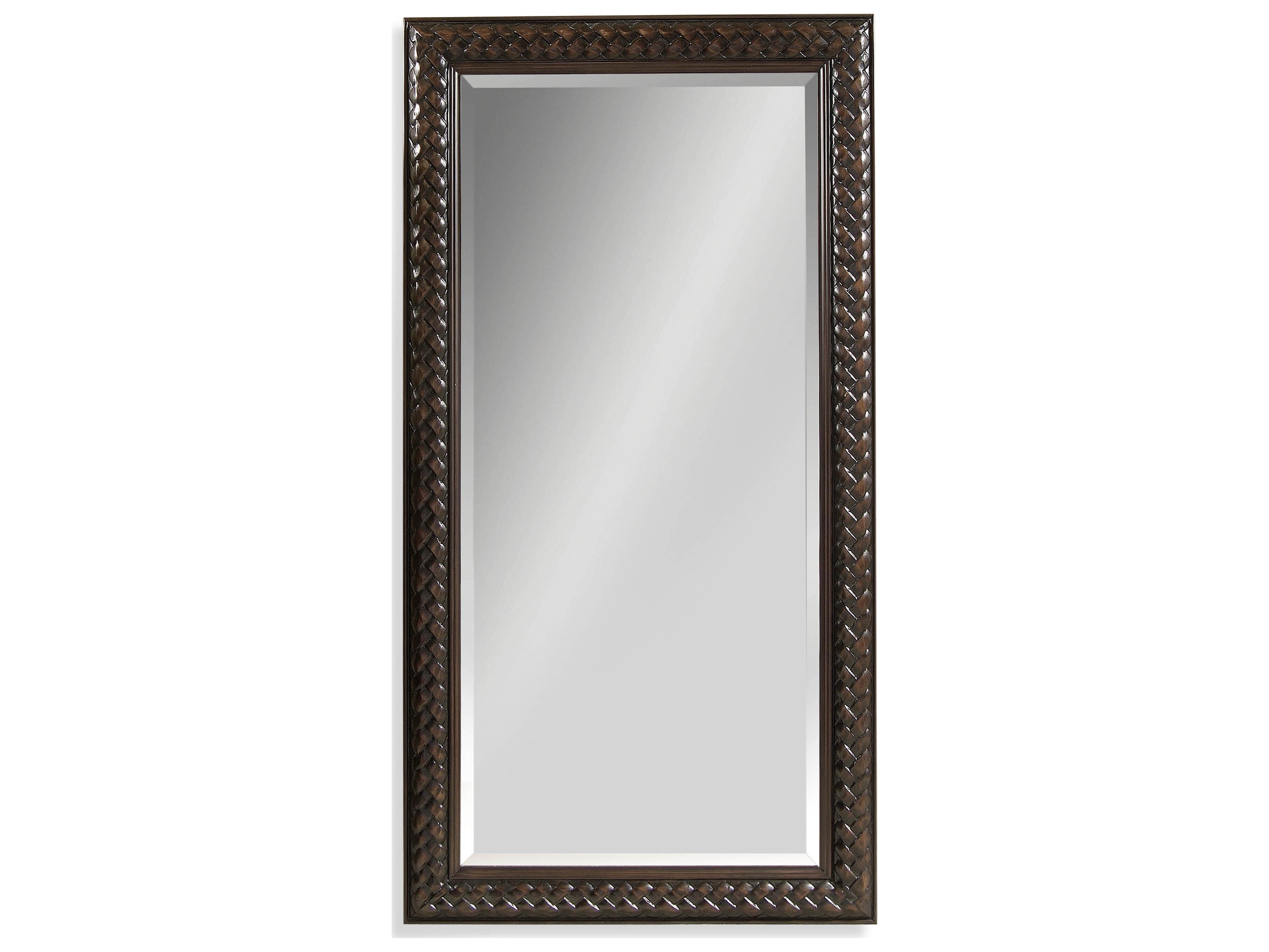 Bassett Mirror Pan Pacific Newcombe Rectangular Floor Leaner Mirror